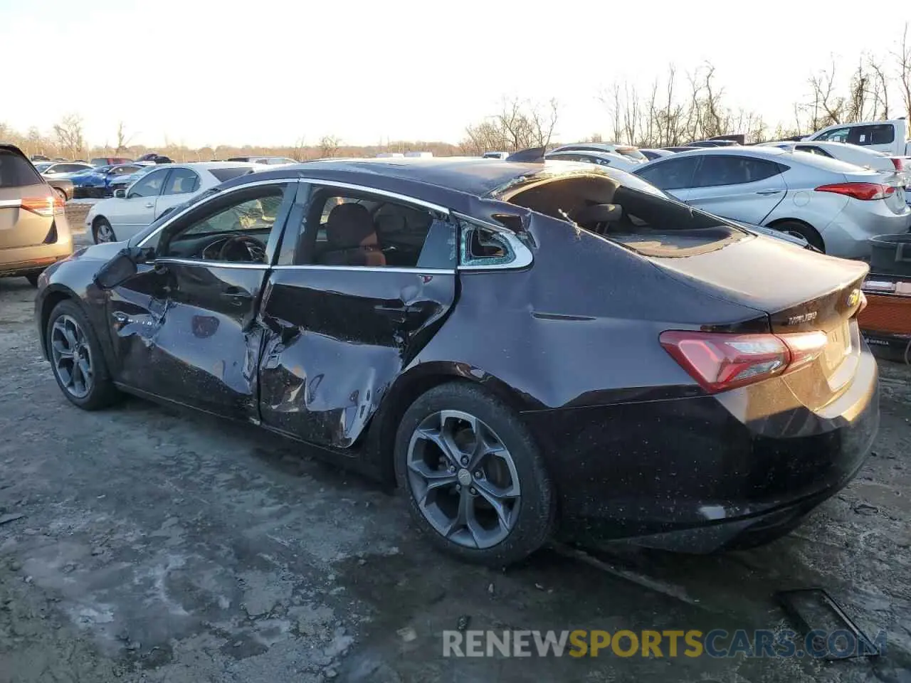 2 Photograph of a damaged car 1G1ZD5ST9LF116890 CHEVROLET MALIBU 2020