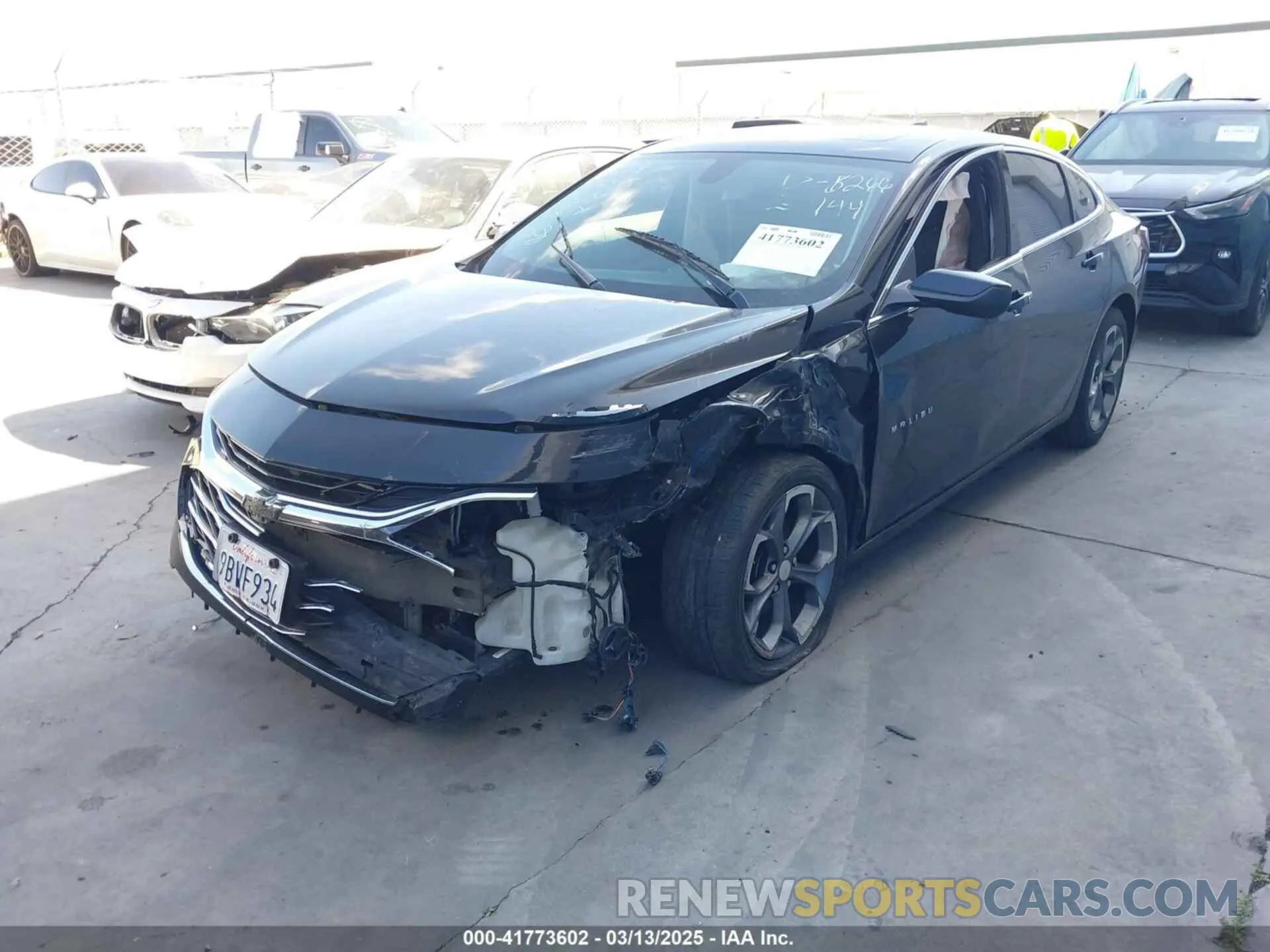 2 Photograph of a damaged car 1G1ZD5ST9LF118266 CHEVROLET MALIBU 2020