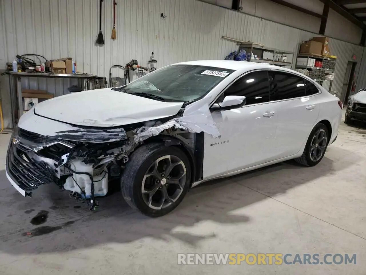 1 Photograph of a damaged car 1G1ZD5ST9LF122561 CHEVROLET MALIBU 2020
