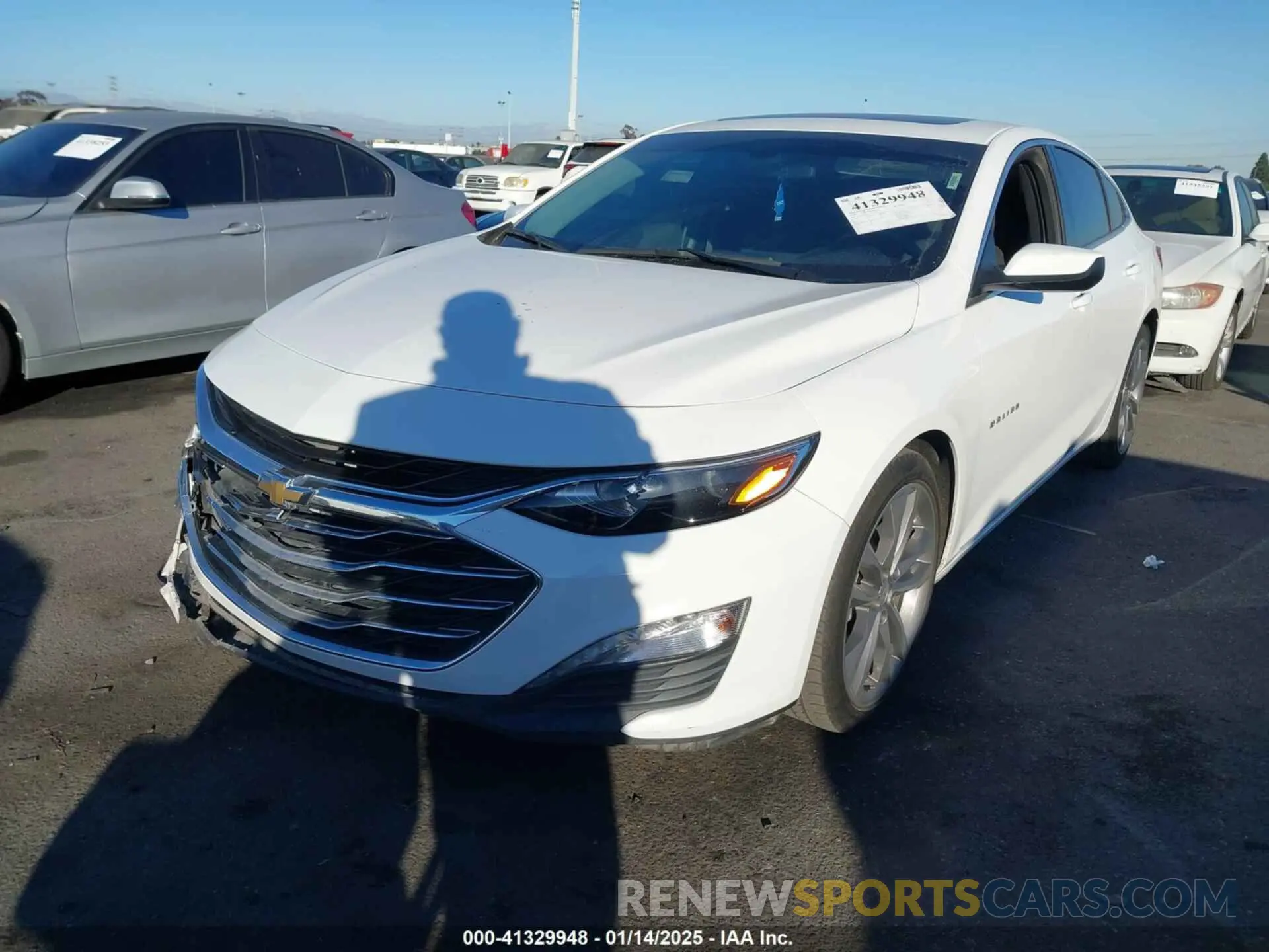 2 Photograph of a damaged car 1G1ZD5ST9LF123970 CHEVROLET MALIBU 2020