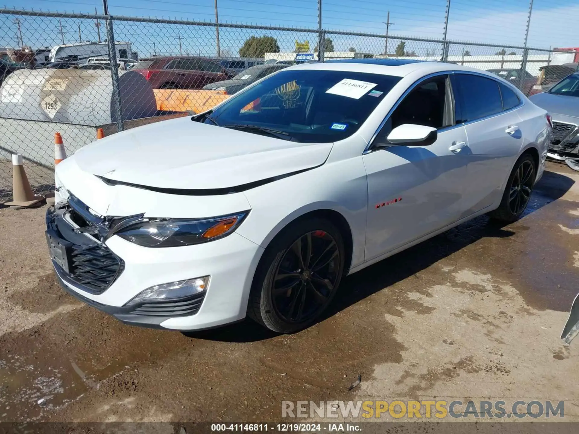 2 Photograph of a damaged car 1G1ZD5ST9LF133978 CHEVROLET MALIBU 2020