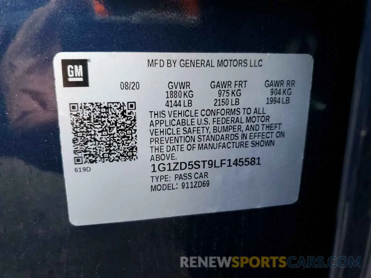 15 Photograph of a damaged car 1G1ZD5ST9LF145581 CHEVROLET MALIBU 2020