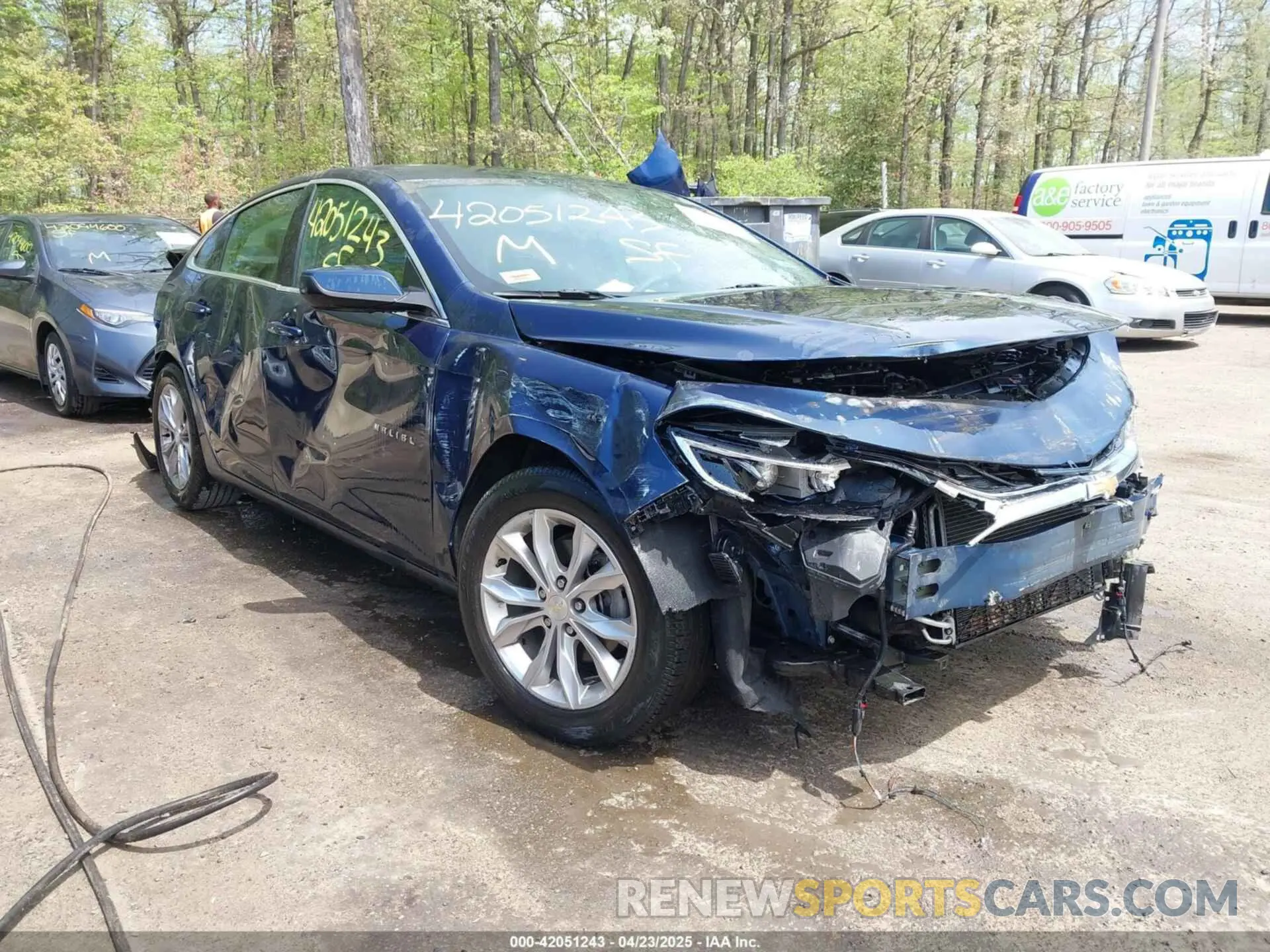 1 Photograph of a damaged car 1G1ZD5STXLF000498 CHEVROLET MALIBU 2020