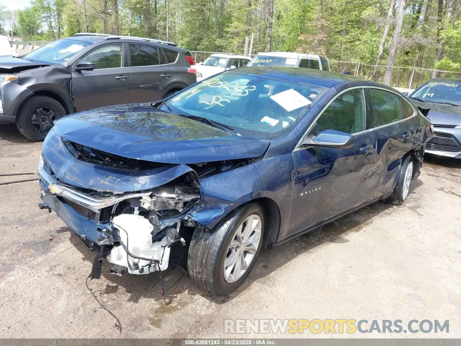 2 Photograph of a damaged car 1G1ZD5STXLF000498 CHEVROLET MALIBU 2020