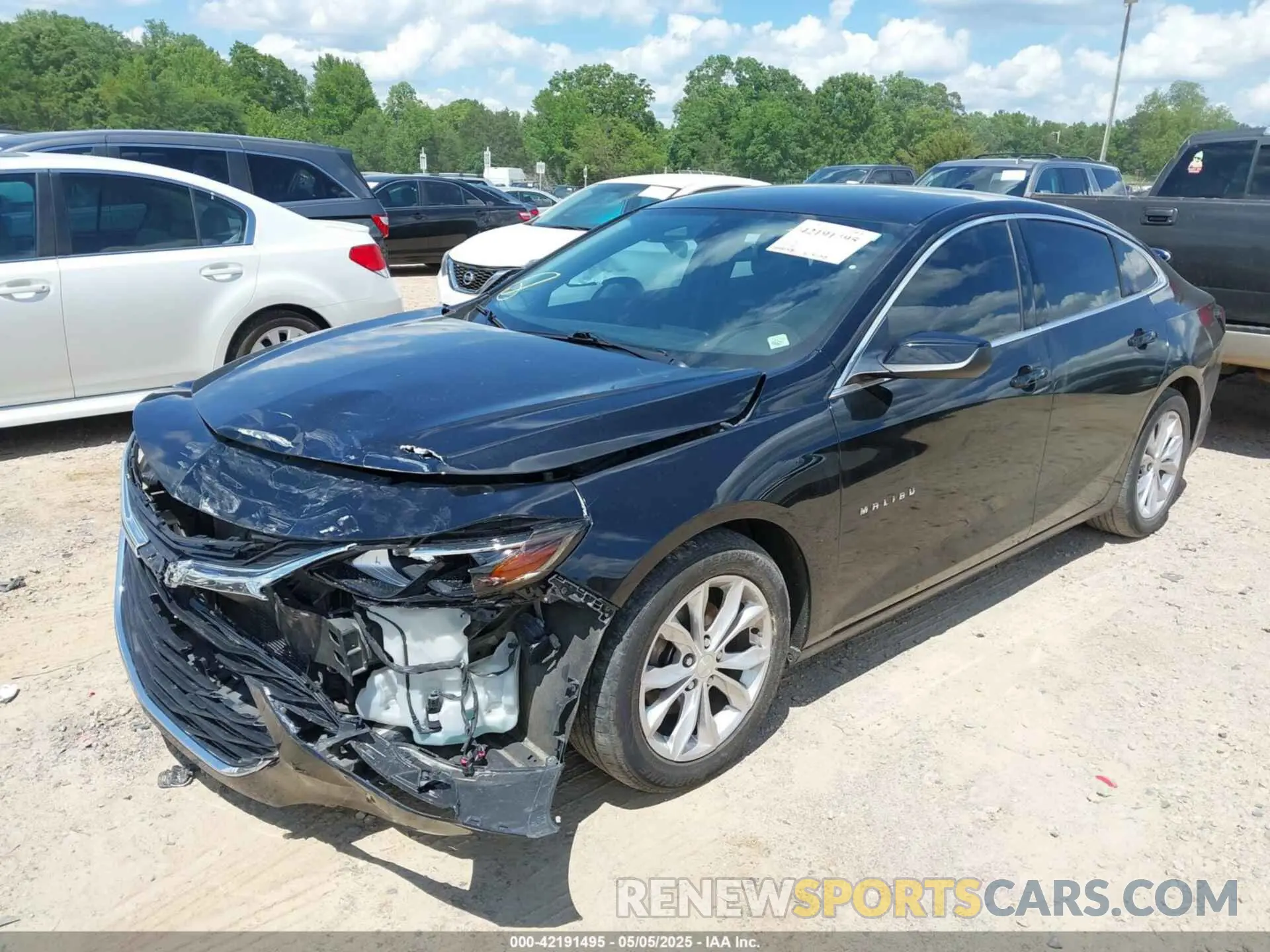 2 Photograph of a damaged car 1G1ZD5STXLF011419 CHEVROLET MALIBU 2020