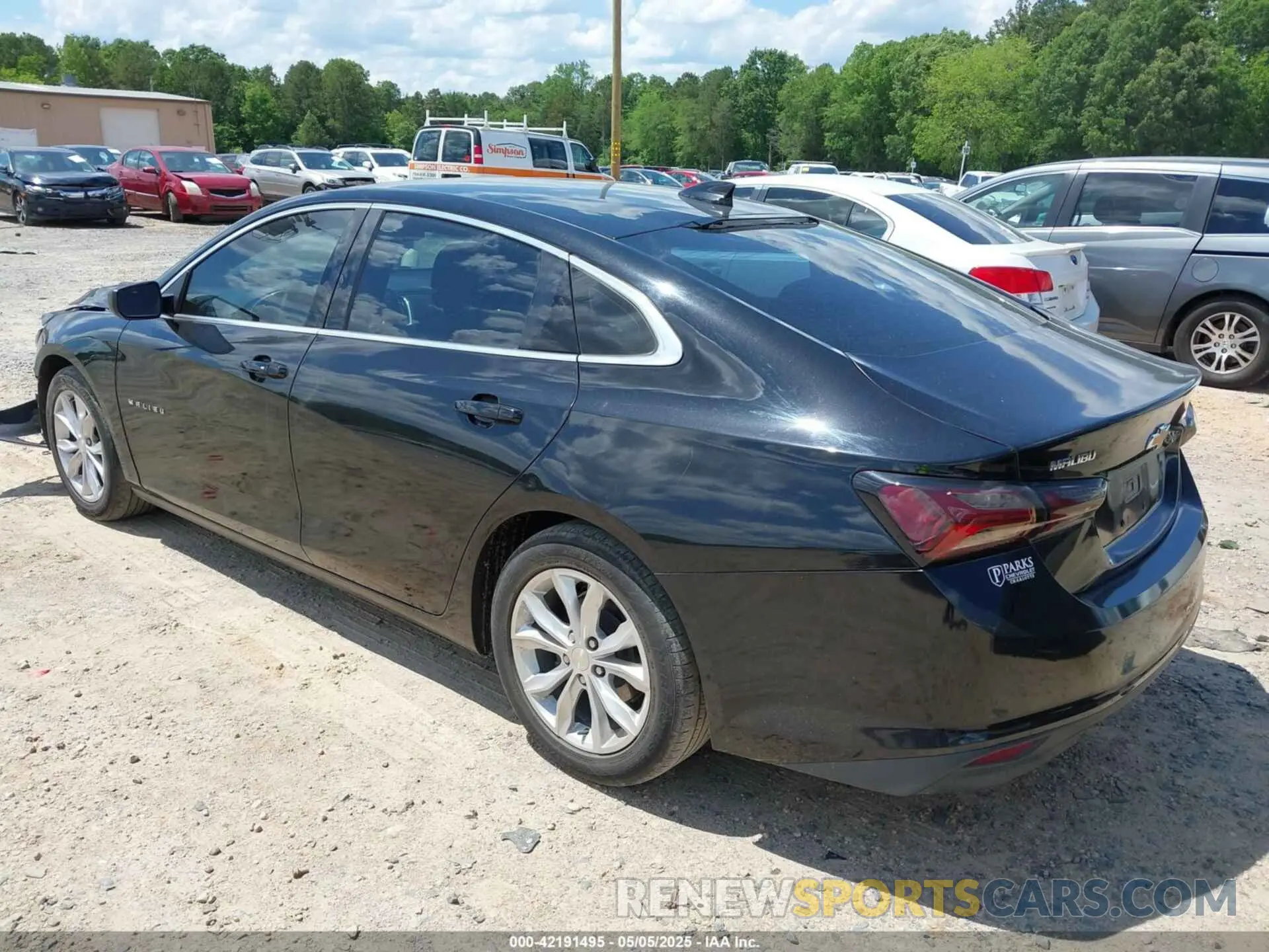 3 Photograph of a damaged car 1G1ZD5STXLF011419 CHEVROLET MALIBU 2020