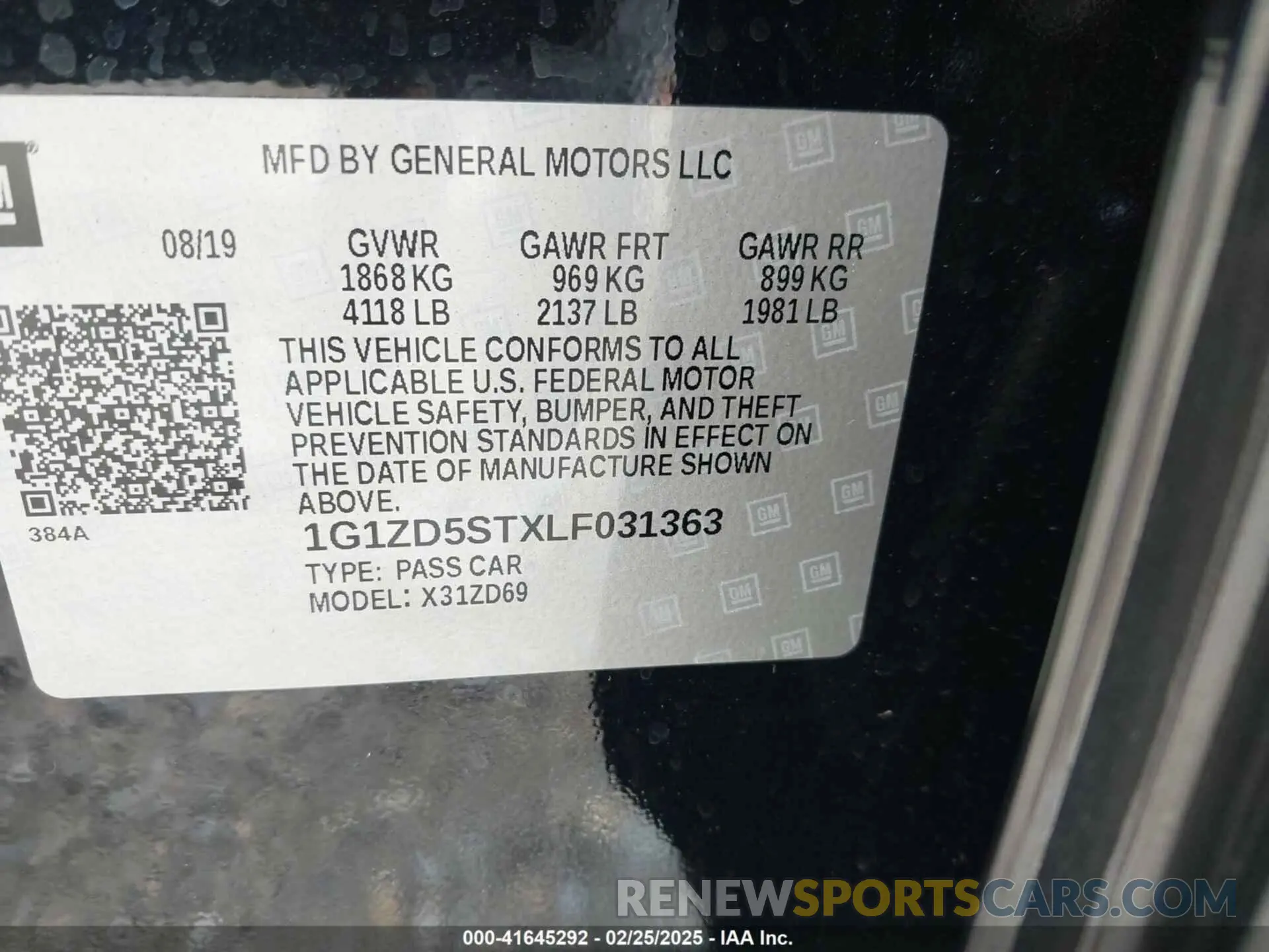 9 Photograph of a damaged car 1G1ZD5STXLF031363 CHEVROLET MALIBU 2020