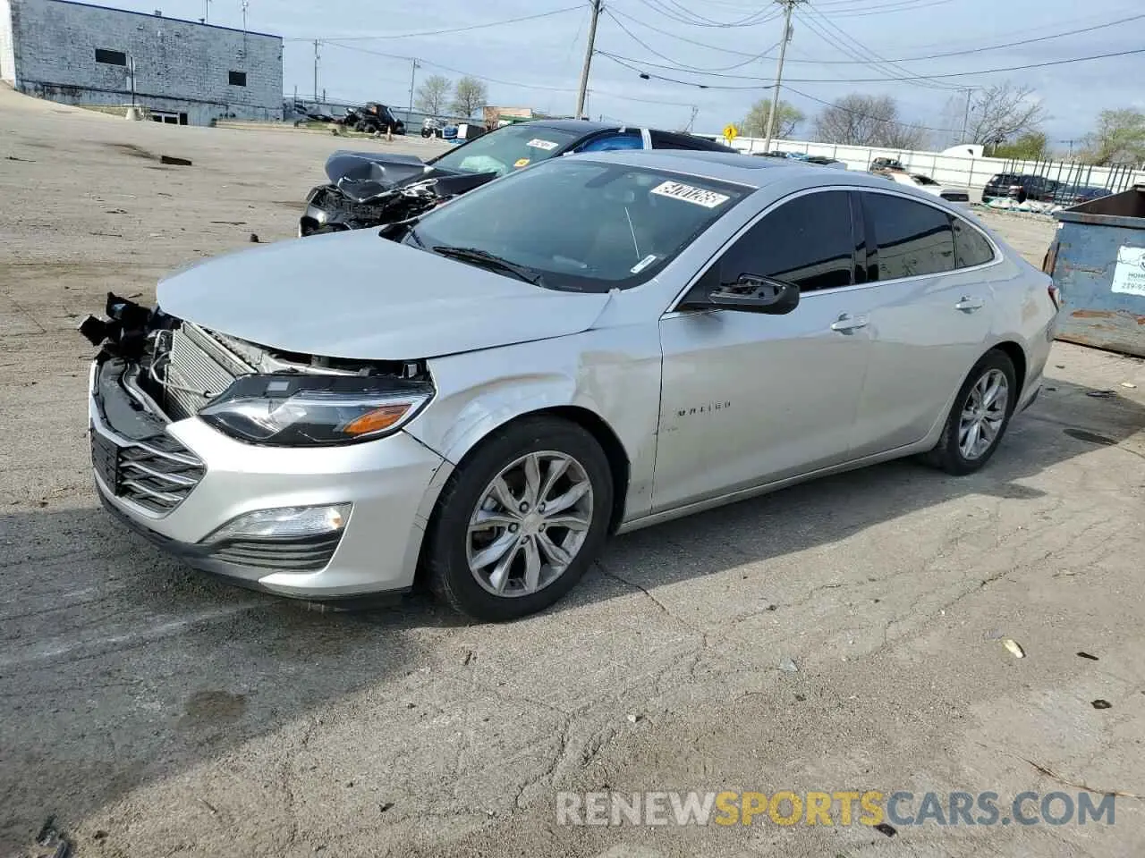 1 Photograph of a damaged car 1G1ZD5STXLF035283 CHEVROLET MALIBU 2020
