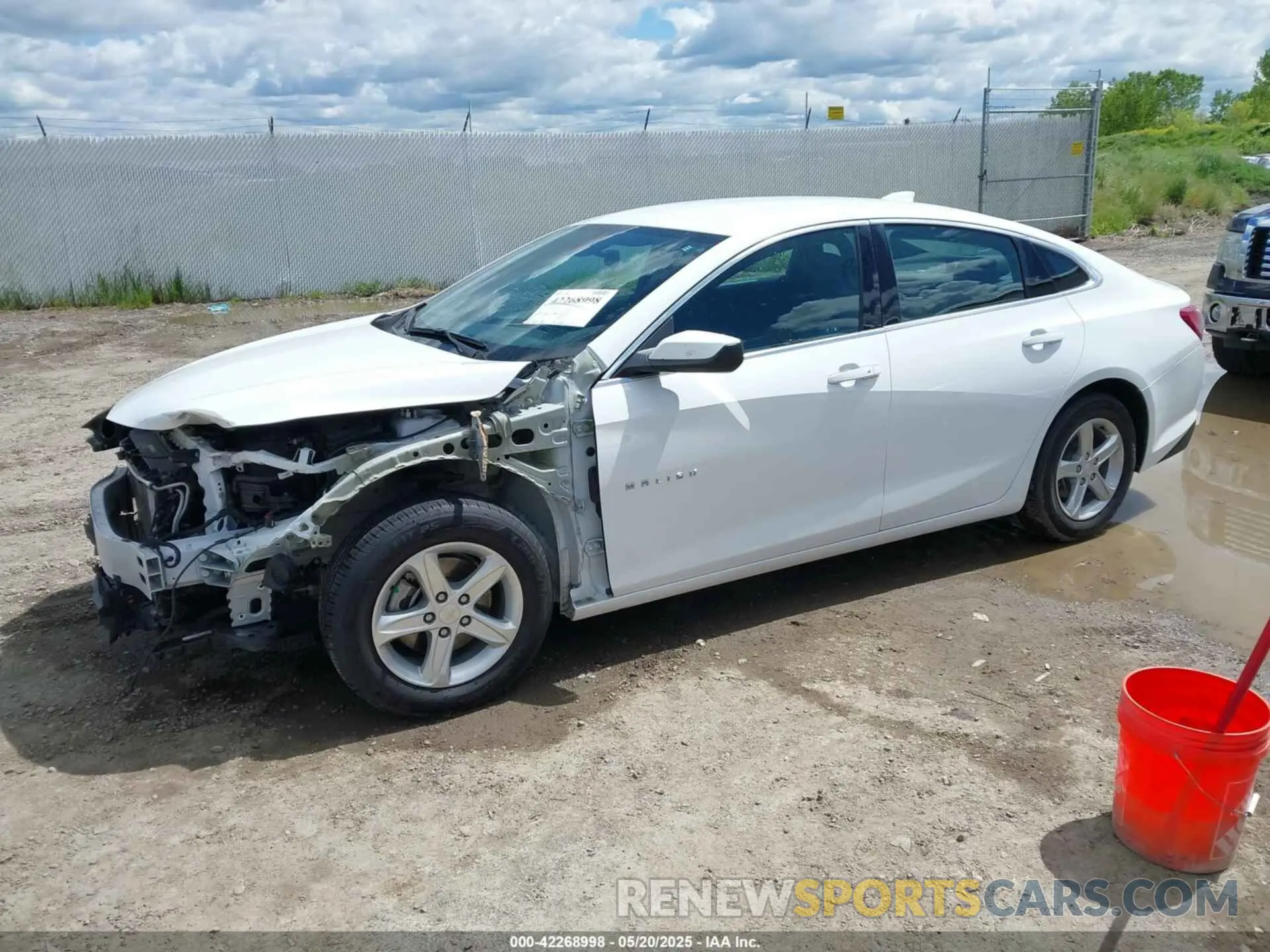2 Photograph of a damaged car 1G1ZD5STXLF037941 CHEVROLET MALIBU 2020