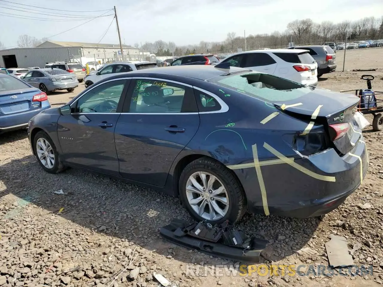 2 Photograph of a damaged car 1G1ZD5STXLF062354 CHEVROLET MALIBU 2020