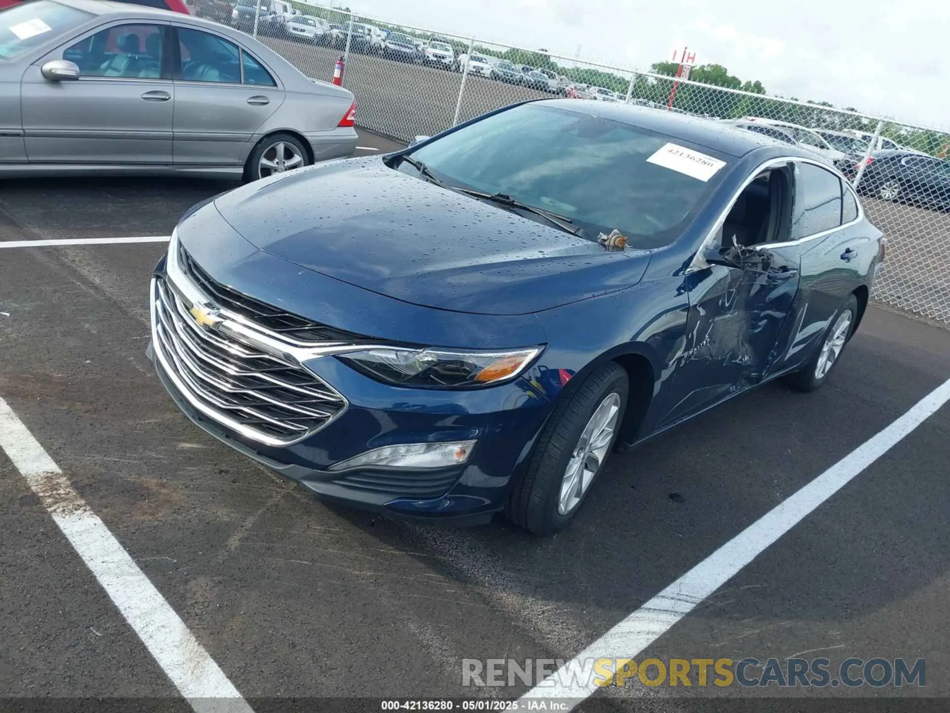 2 Photograph of a damaged car 1G1ZD5STXLF063567 CHEVROLET MALIBU 2020
