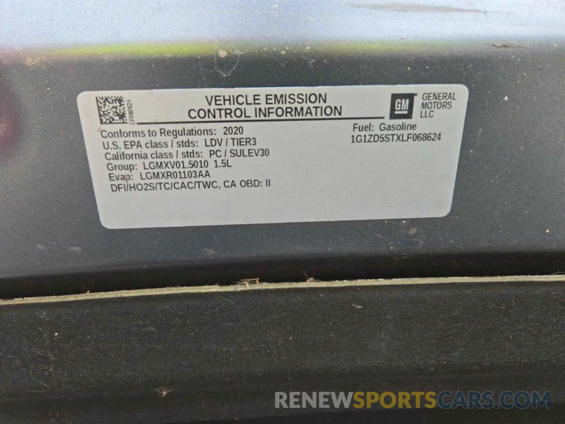 3 Photograph of a damaged car 1G1ZD5STXLF068624 CHEVROLET MALIBU 2020