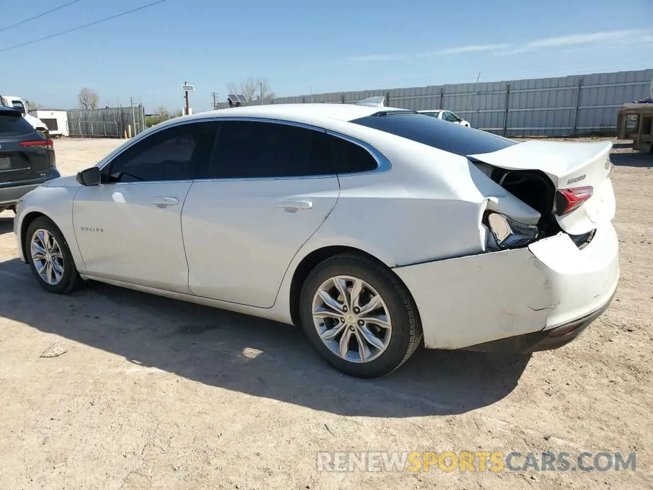 2 Photograph of a damaged car 1G1ZD5STXLF078036 CHEVROLET MALIBU 2020