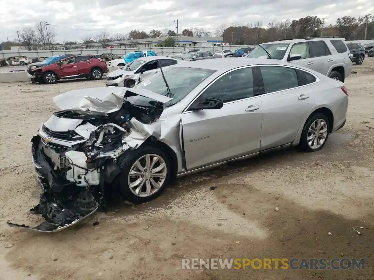 1 Photograph of a damaged car 1G1ZD5STXLF091918 CHEVROLET MALIBU 2020