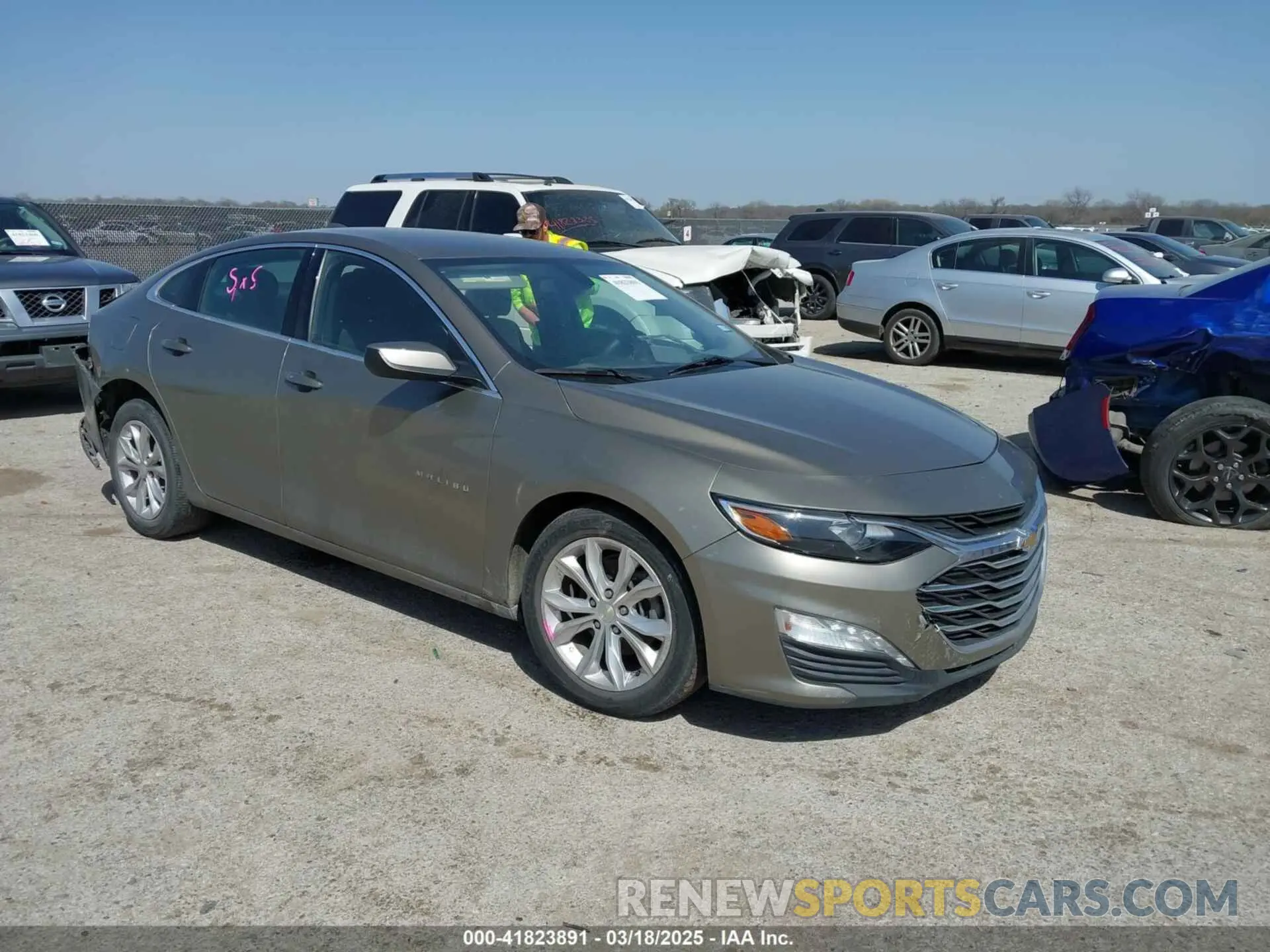 1 Photograph of a damaged car 1G1ZD5STXLF093829 CHEVROLET MALIBU 2020
