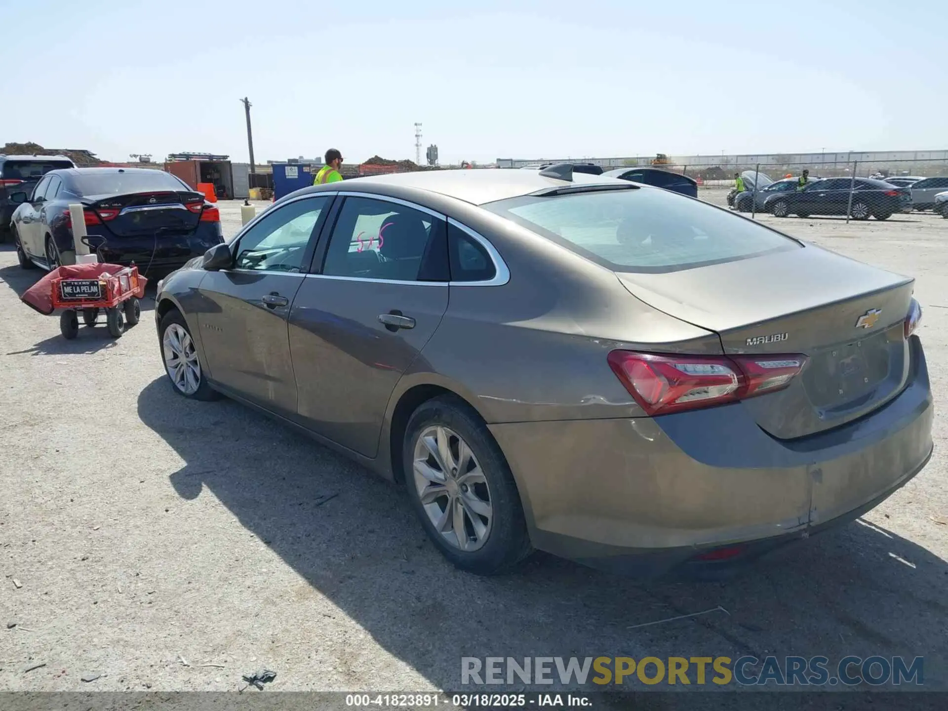 3 Photograph of a damaged car 1G1ZD5STXLF093829 CHEVROLET MALIBU 2020