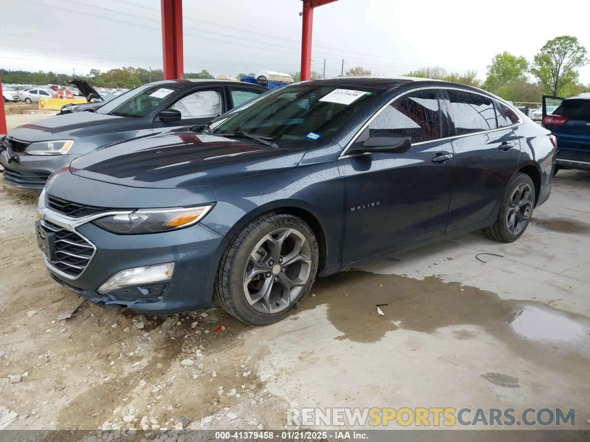 2 Photograph of a damaged car 1G1ZD5STXLF101458 CHEVROLET MALIBU 2020