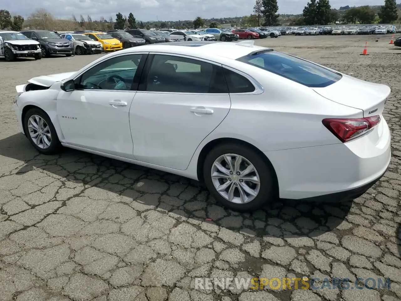 2 Photograph of a damaged car 1G1ZD5STXLF102500 CHEVROLET MALIBU 2020