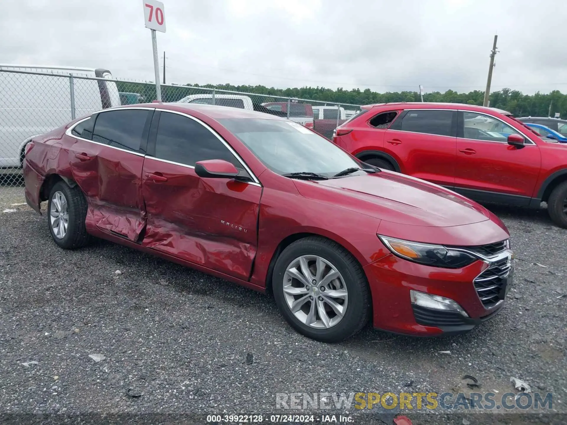 1 Photograph of a damaged car 1G1ZD5STXLF105350 CHEVROLET MALIBU 2020