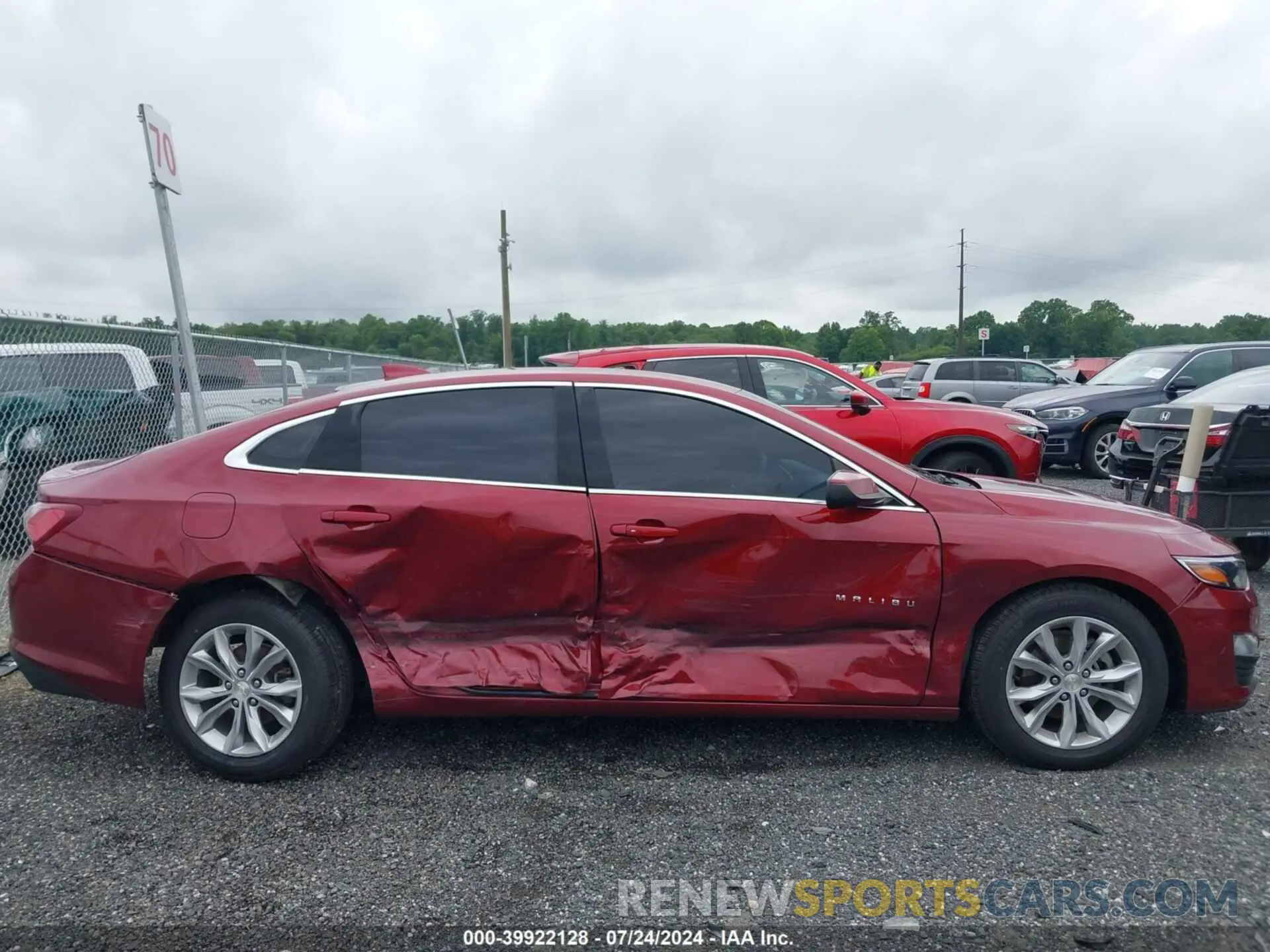 13 Photograph of a damaged car 1G1ZD5STXLF105350 CHEVROLET MALIBU 2020