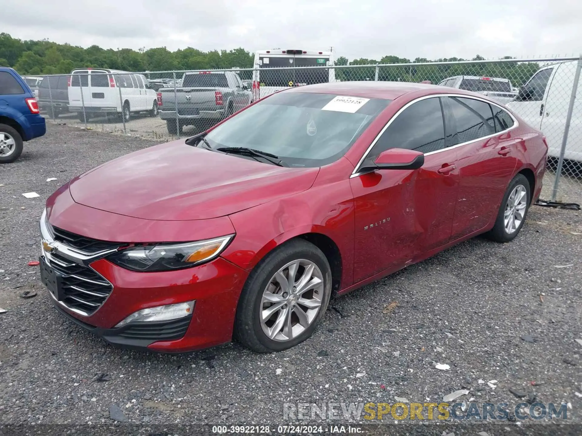 2 Photograph of a damaged car 1G1ZD5STXLF105350 CHEVROLET MALIBU 2020