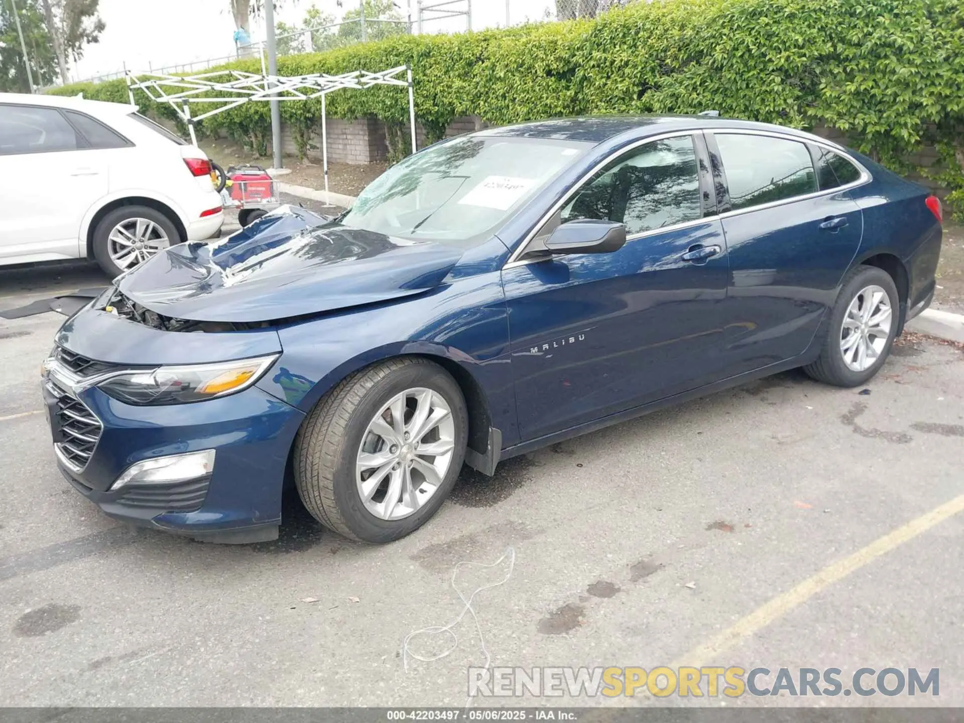 2 Photograph of a damaged car 1G1ZD5STXLF116784 CHEVROLET MALIBU 2020