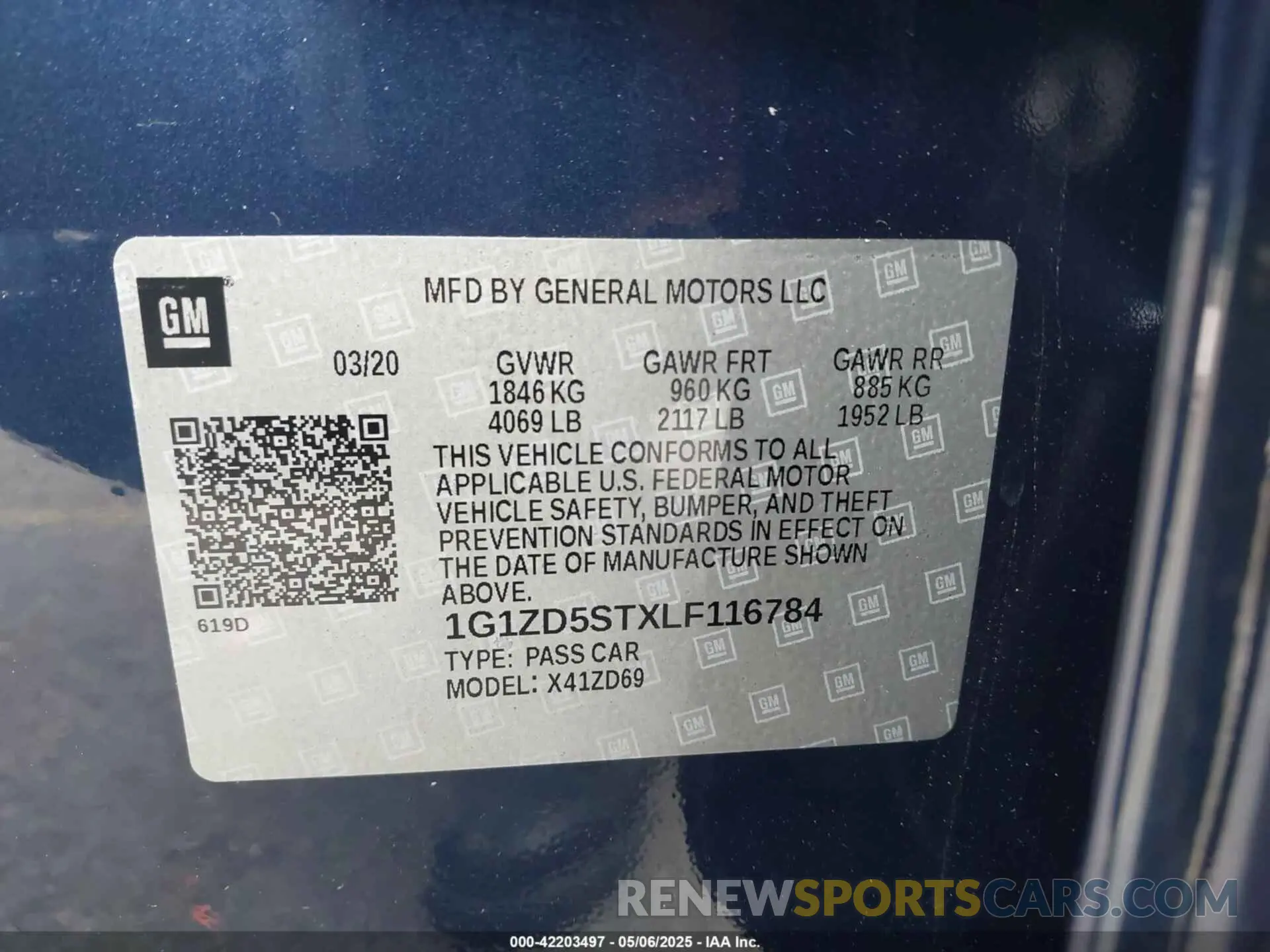 9 Photograph of a damaged car 1G1ZD5STXLF116784 CHEVROLET MALIBU 2020