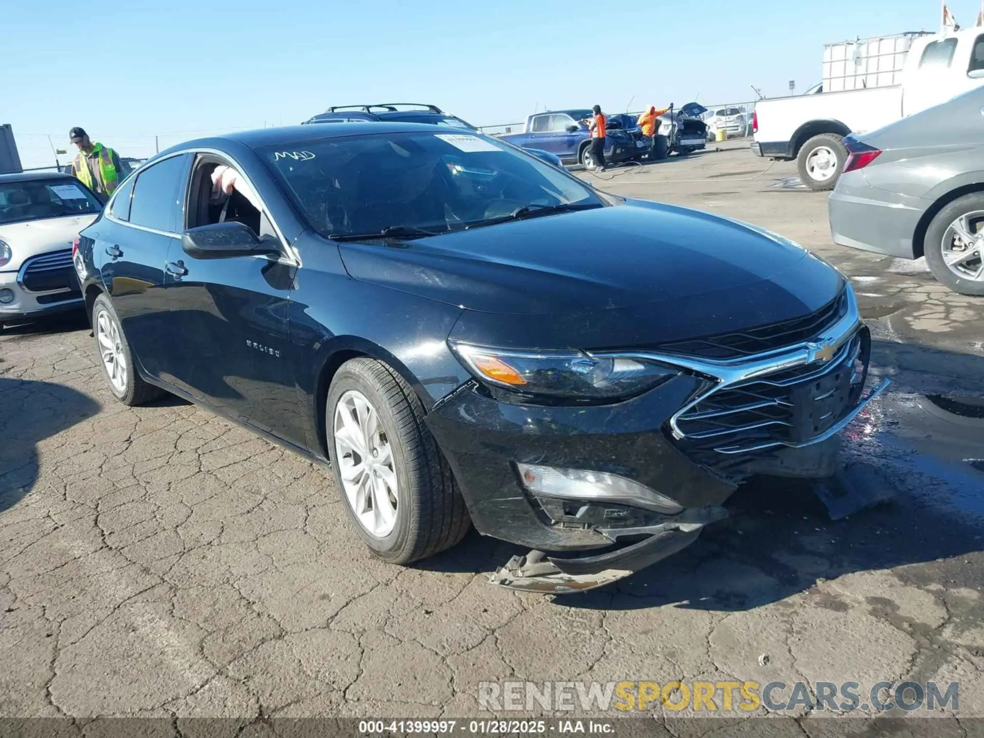1 Photograph of a damaged car 1G1ZD5STXLF121676 CHEVROLET MALIBU 2020
