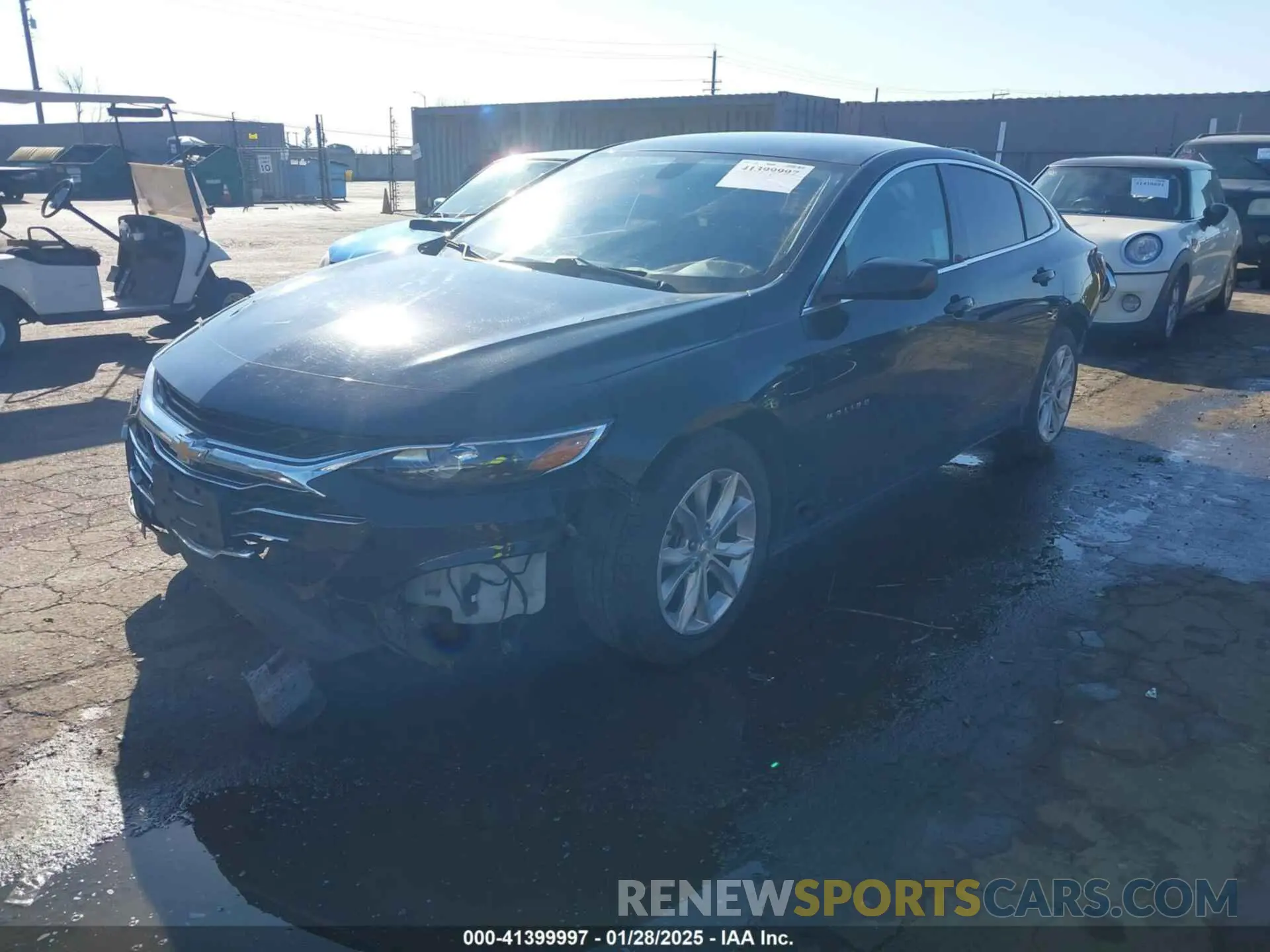 2 Photograph of a damaged car 1G1ZD5STXLF121676 CHEVROLET MALIBU 2020