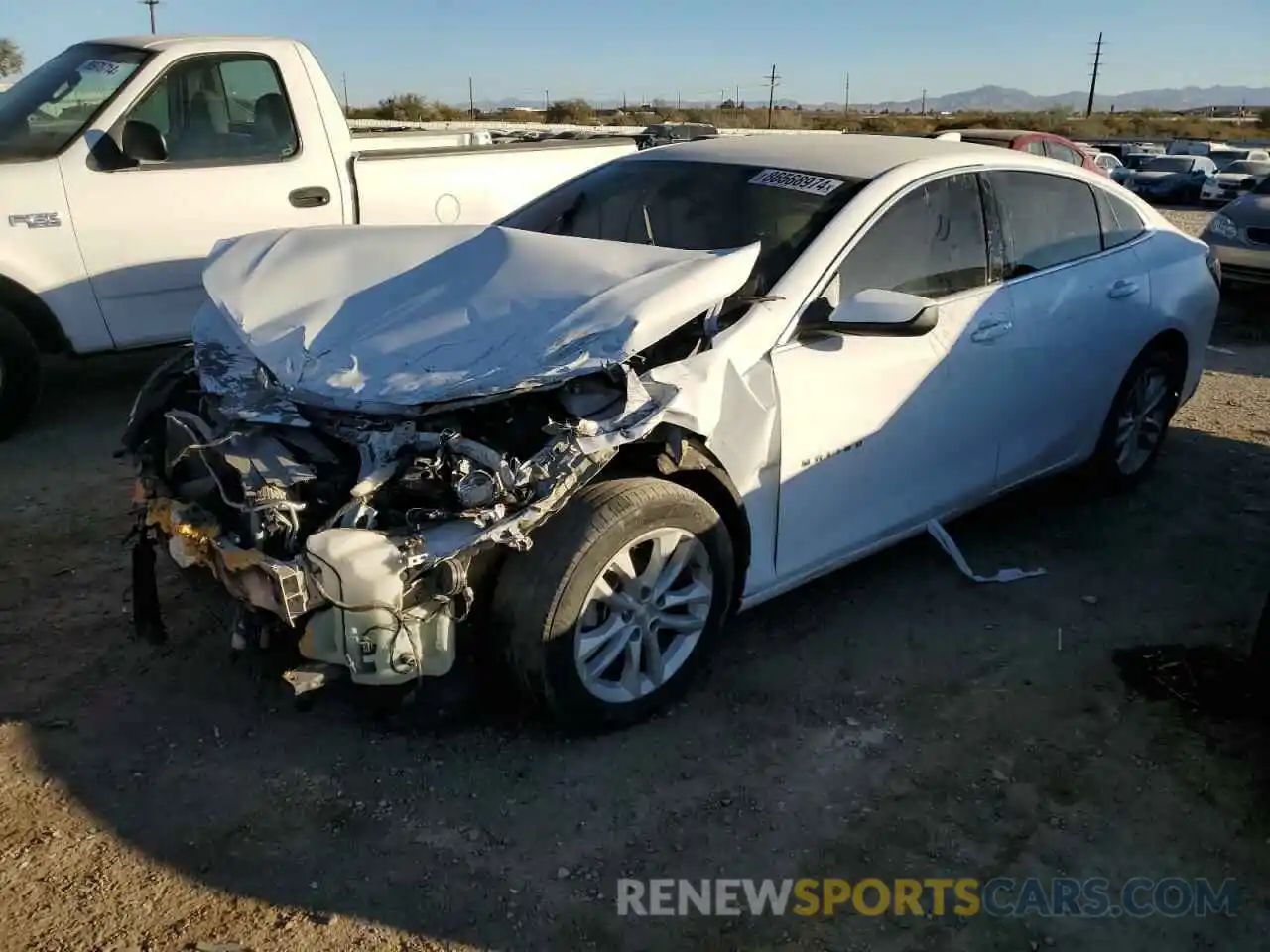 1 Photograph of a damaged car 1G1ZD5STXLF124075 CHEVROLET MALIBU 2020