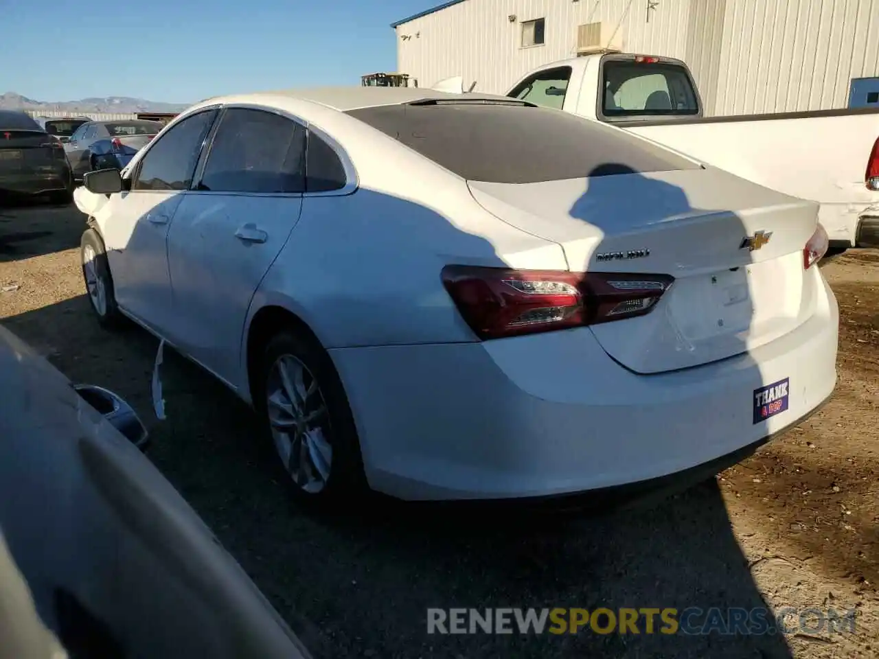 2 Photograph of a damaged car 1G1ZD5STXLF124075 CHEVROLET MALIBU 2020