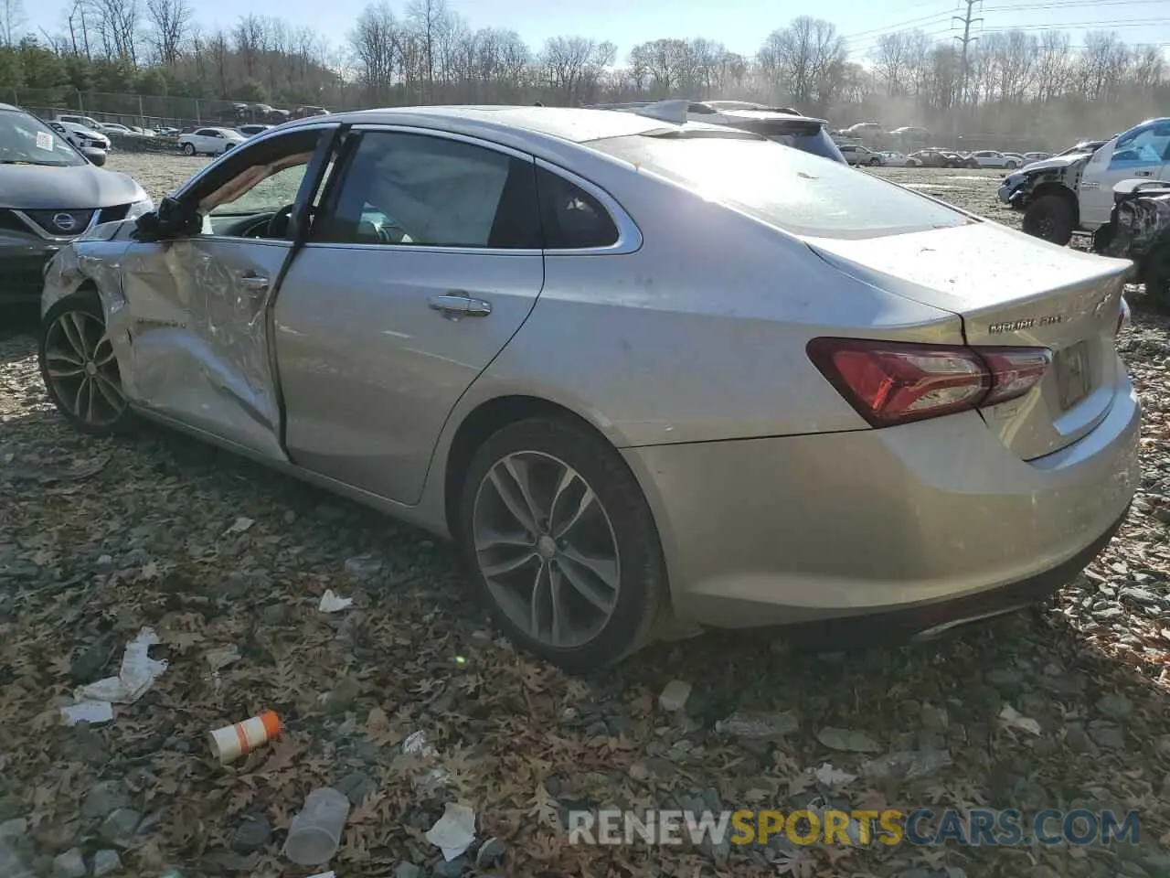 2 Photograph of a damaged car 1G1ZE5SX1LF066468 CHEVROLET MALIBU 2020