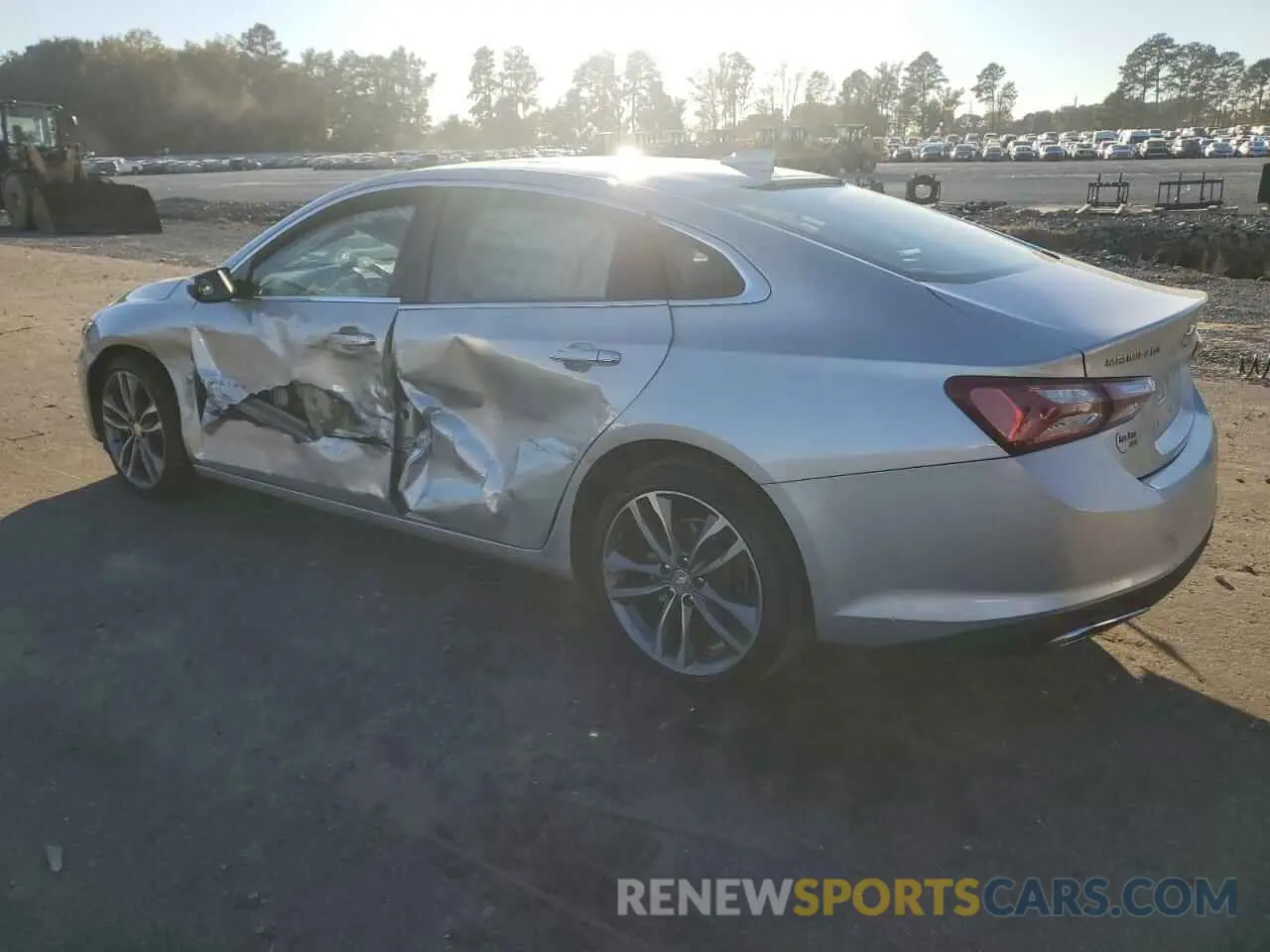 2 Photograph of a damaged car 1G1ZE5SX3LF050739 CHEVROLET MALIBU 2020