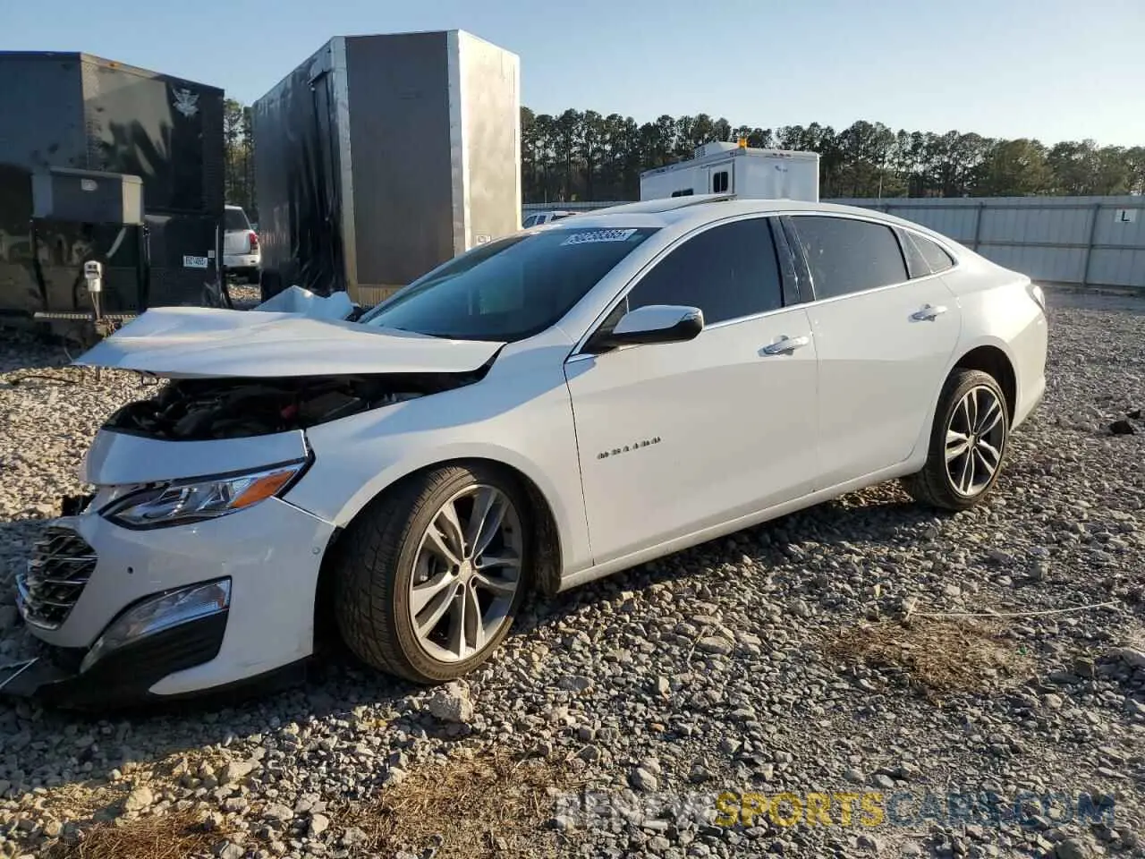 1 Photograph of a damaged car 1G1ZE5SX3LF114066 CHEVROLET MALIBU 2020