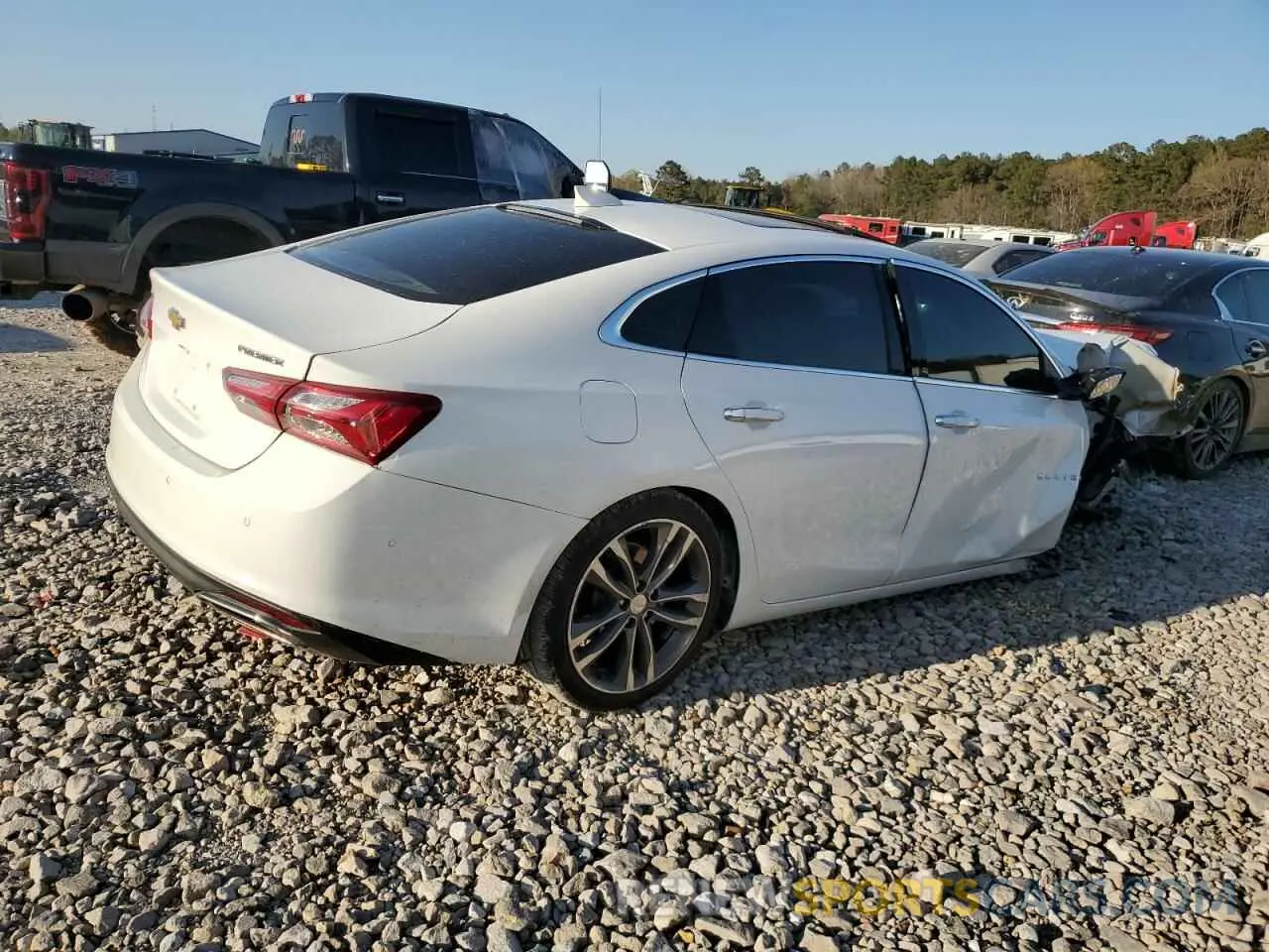 3 Photograph of a damaged car 1G1ZE5SX3LF114066 CHEVROLET MALIBU 2020