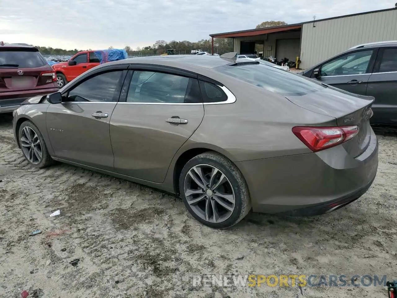 2 Photograph of a damaged car 1G1ZE5SX5LF009125 CHEVROLET MALIBU 2020
