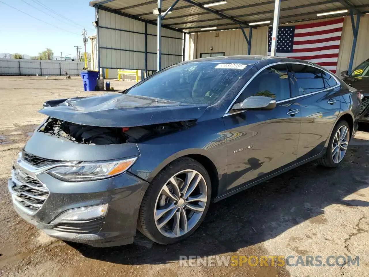 1 Photograph of a damaged car 1G1ZE5SX7LF152366 CHEVROLET MALIBU 2020