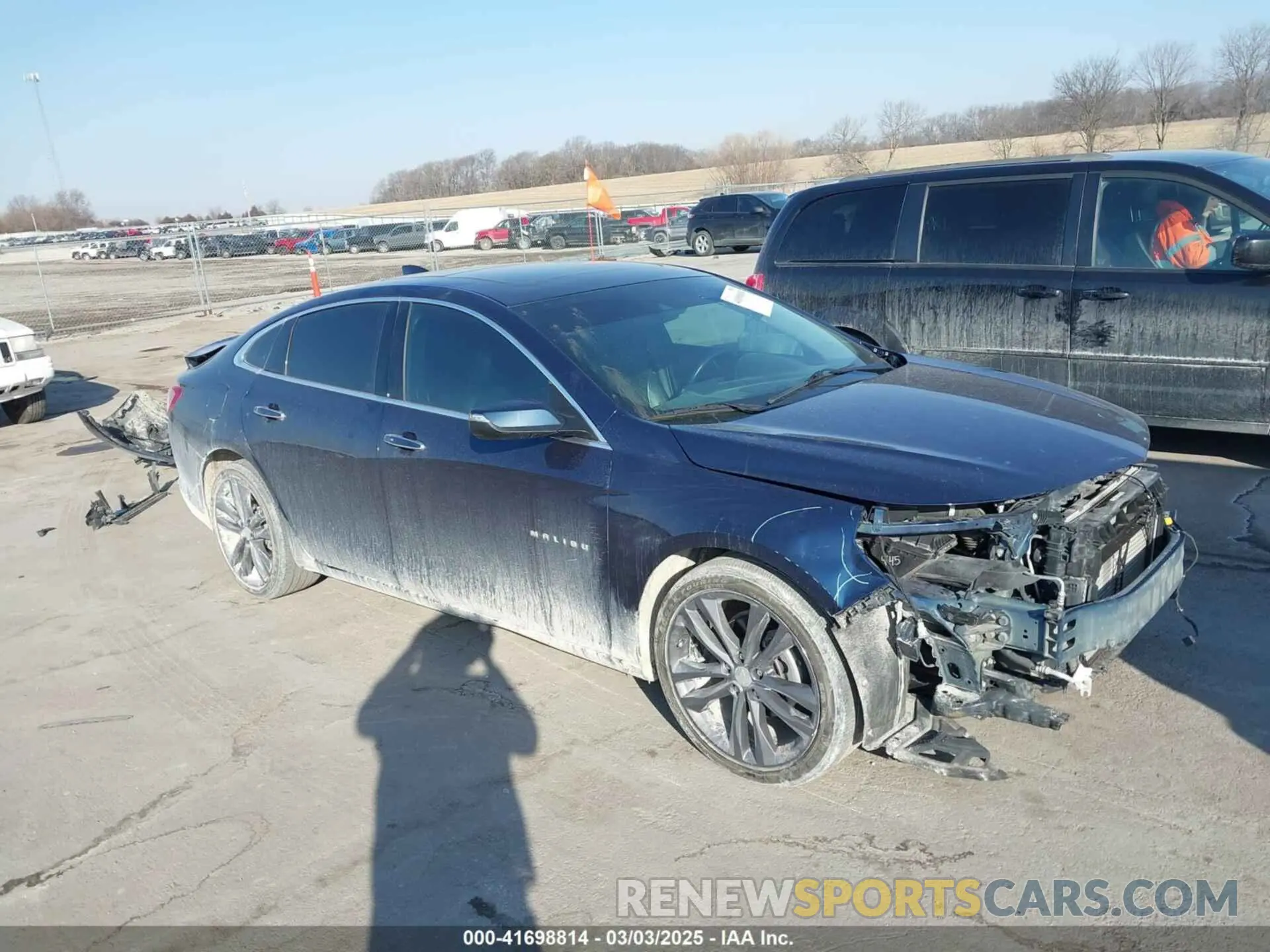 1 Photograph of a damaged car 1G1ZE5SX8LF026162 CHEVROLET MALIBU 2020
