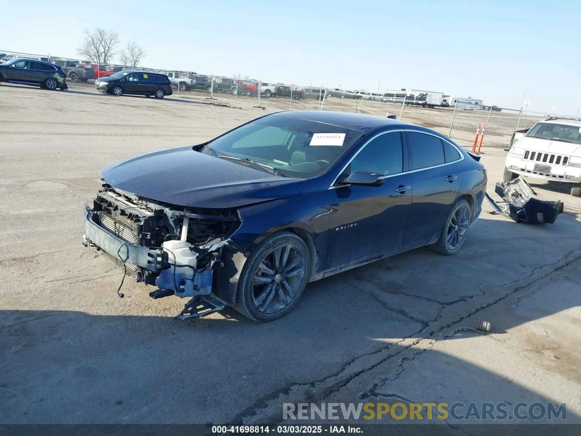 2 Photograph of a damaged car 1G1ZE5SX8LF026162 CHEVROLET MALIBU 2020