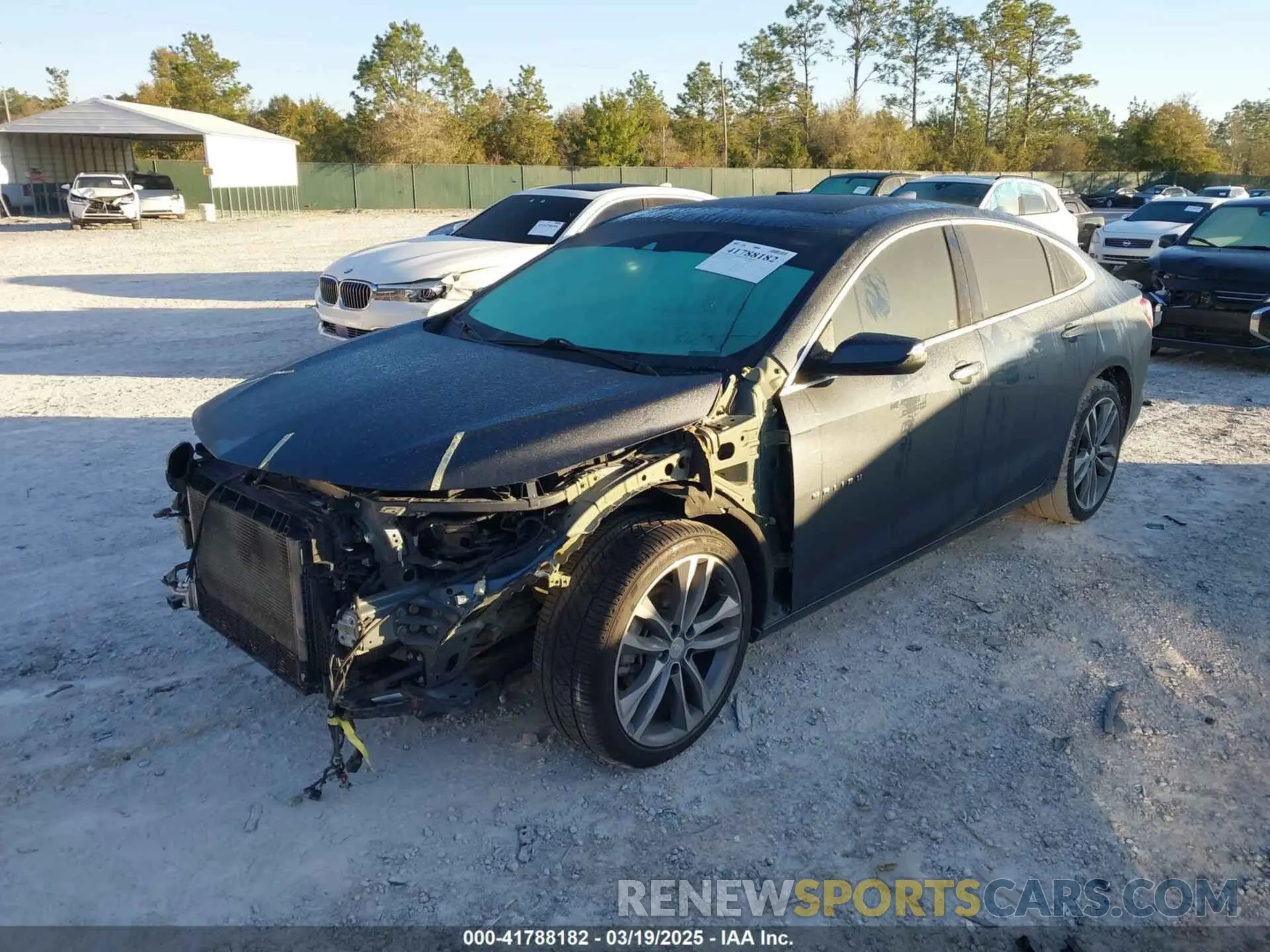 2 Photograph of a damaged car 1G1ZE5SX9LF049837 CHEVROLET MALIBU 2020