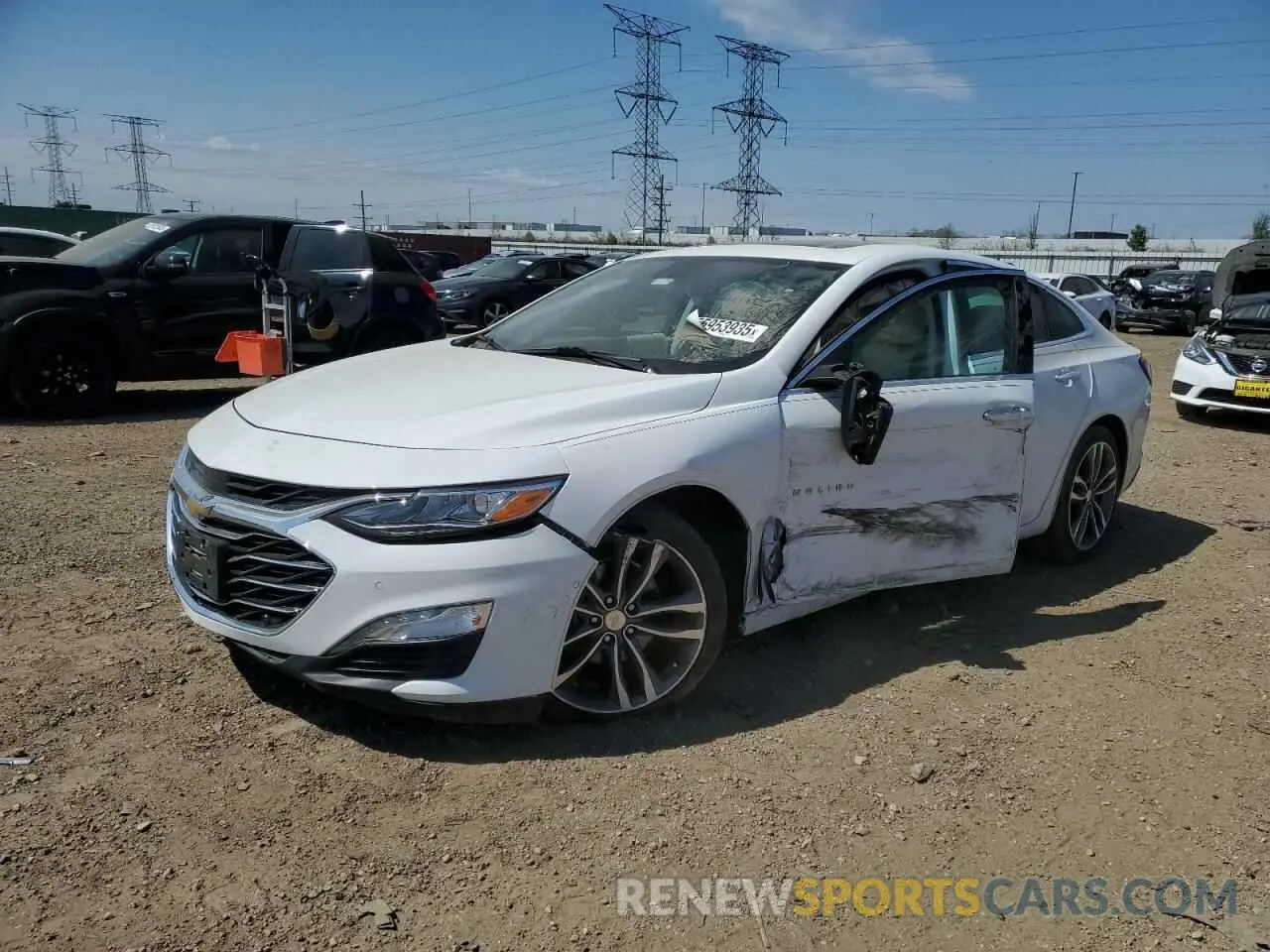 1 Photograph of a damaged car 1G1ZE5SX9LF141644 CHEVROLET MALIBU 2020