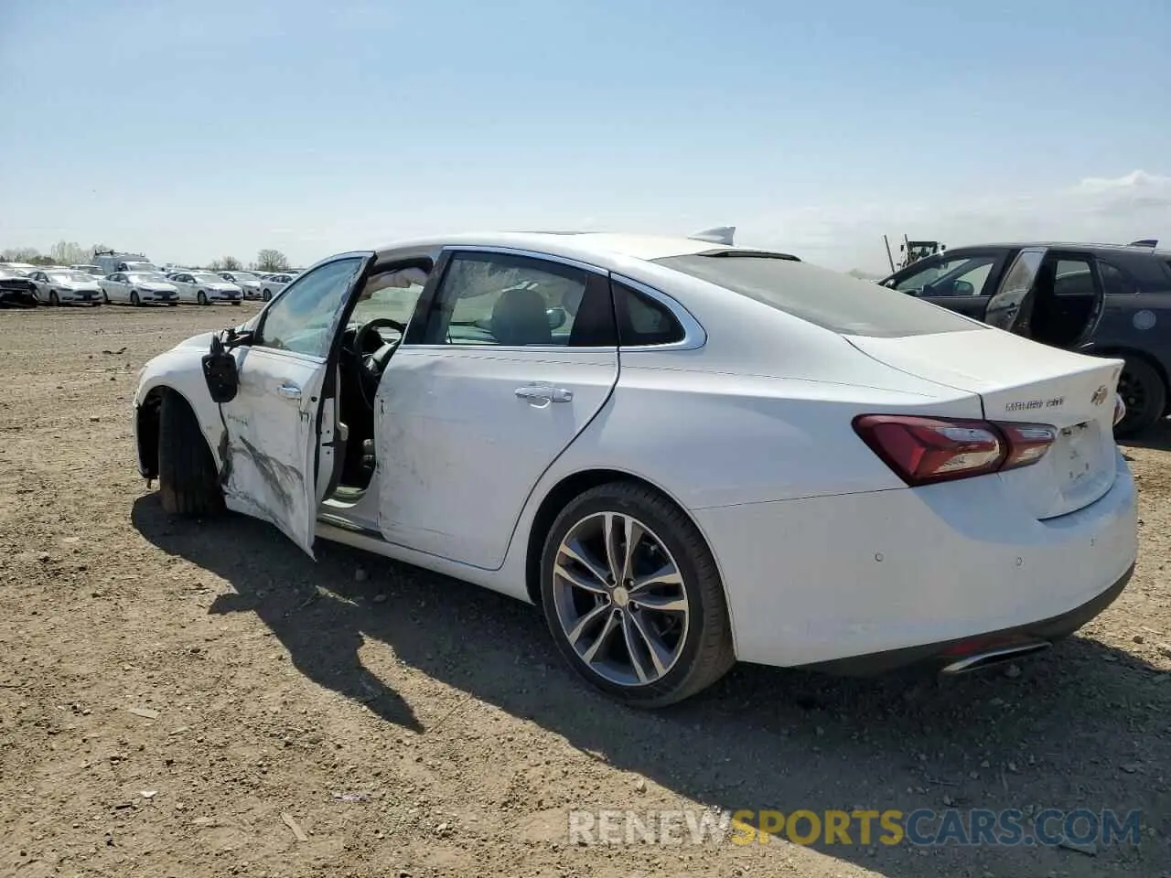2 Photograph of a damaged car 1G1ZE5SX9LF141644 CHEVROLET MALIBU 2020