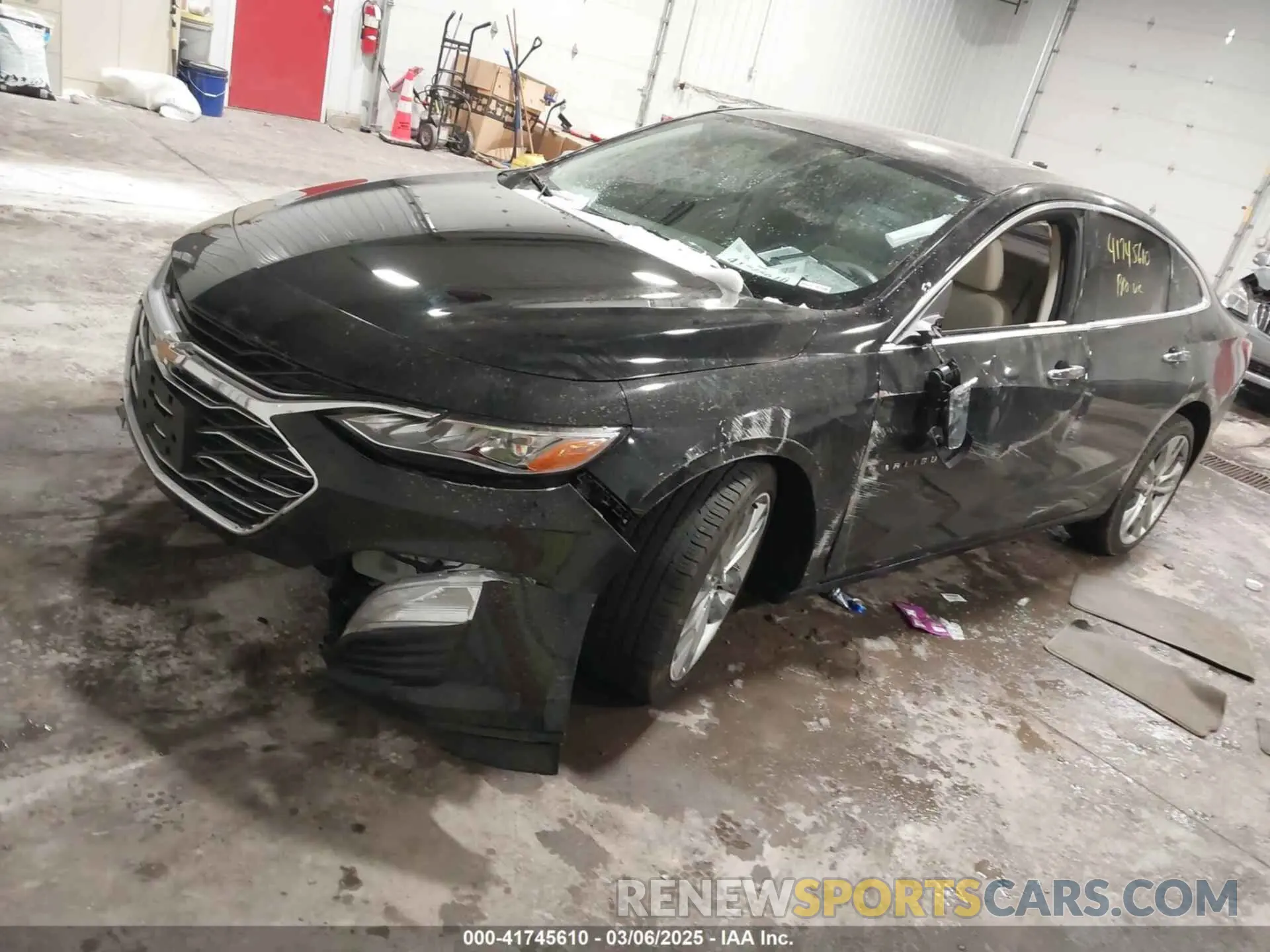 2 Photograph of a damaged car 1G1ZE5SXXLF013560 CHEVROLET MALIBU 2020