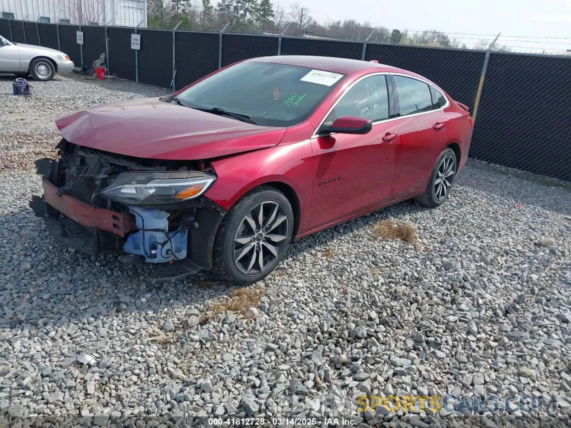 2 Photograph of a damaged car 1G1ZG5ST0LF056361 CHEVROLET MALIBU 2020
