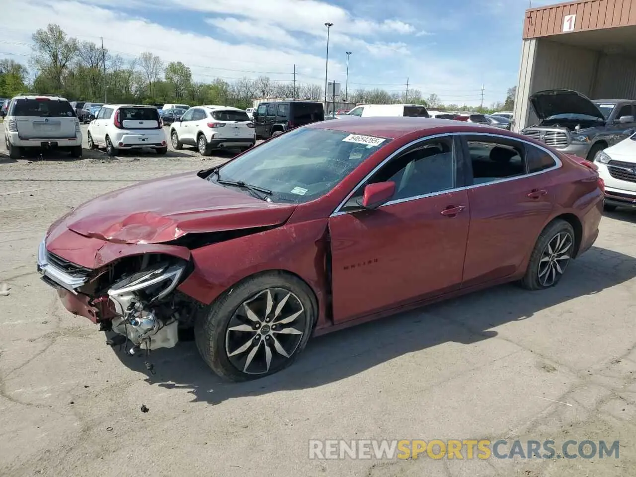 1 Photograph of a damaged car 1G1ZG5ST0LF113285 CHEVROLET MALIBU 2020