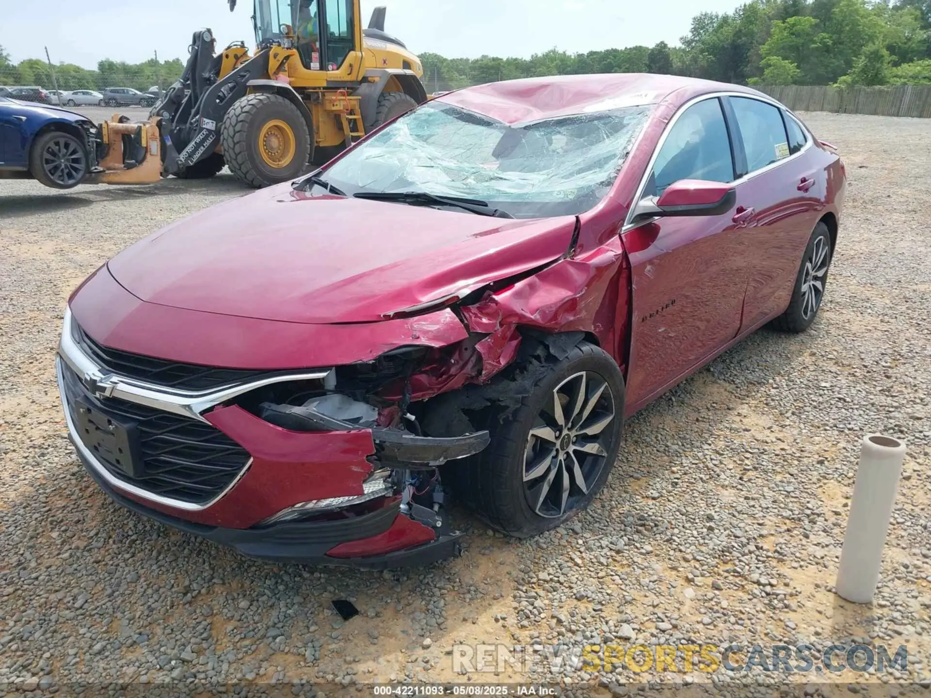 2 Photograph of a damaged car 1G1ZG5ST0LF125131 CHEVROLET MALIBU 2020