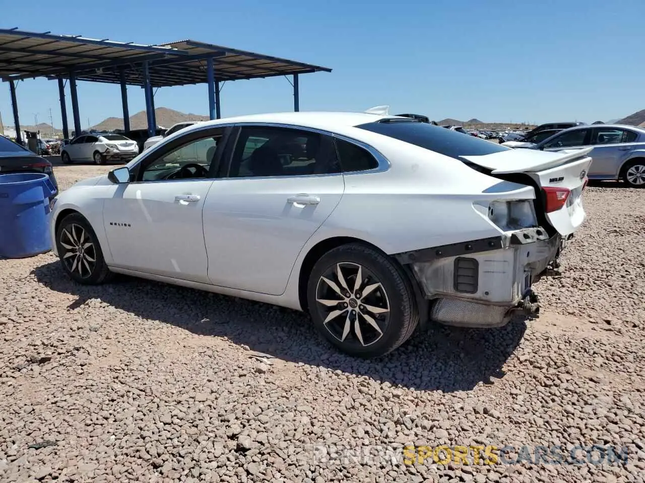 2 Photograph of a damaged car 1G1ZG5ST2LF023622 CHEVROLET MALIBU 2020