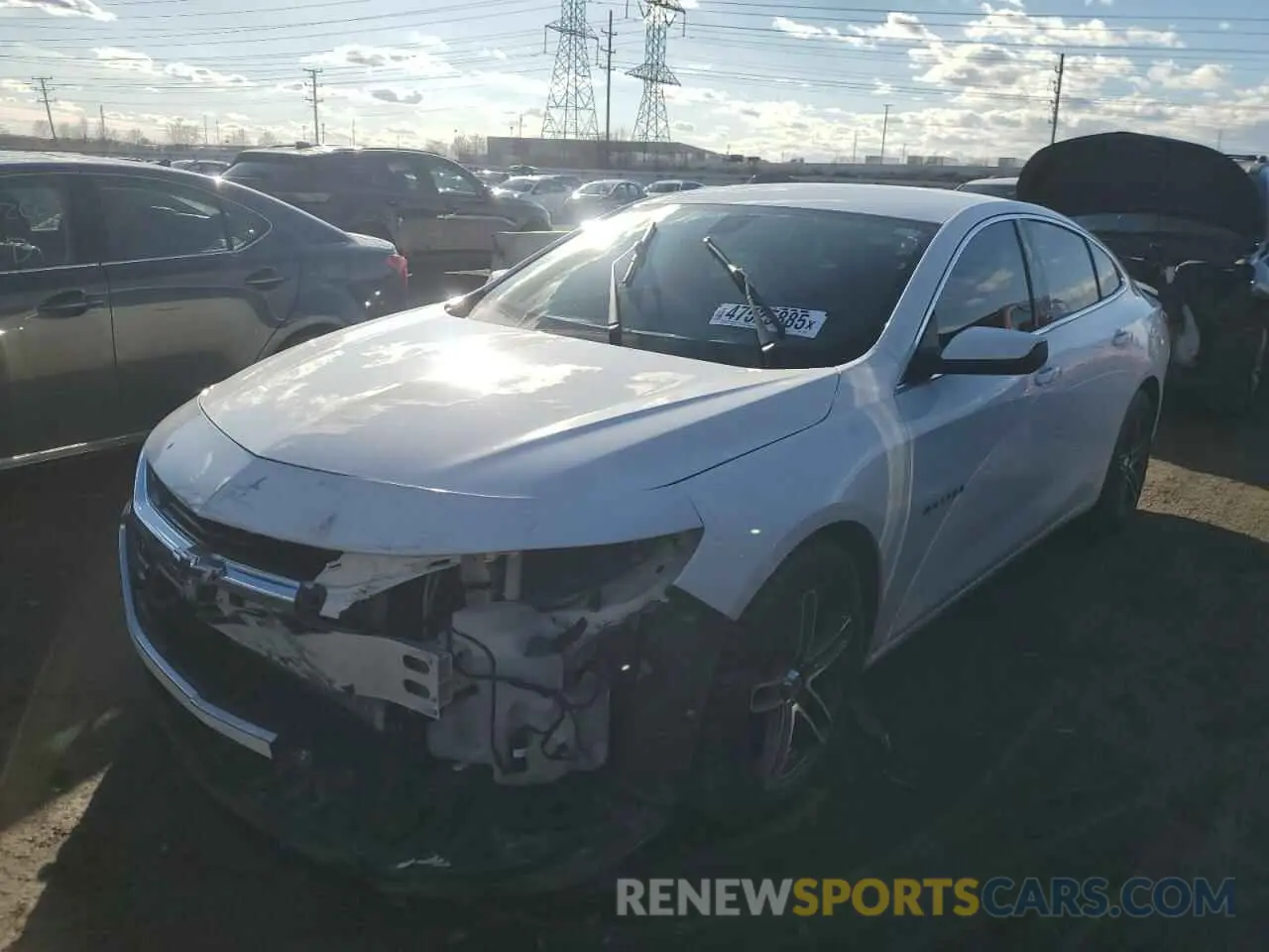 1 Photograph of a damaged car 1G1ZG5ST3LF130212 CHEVROLET MALIBU 2020