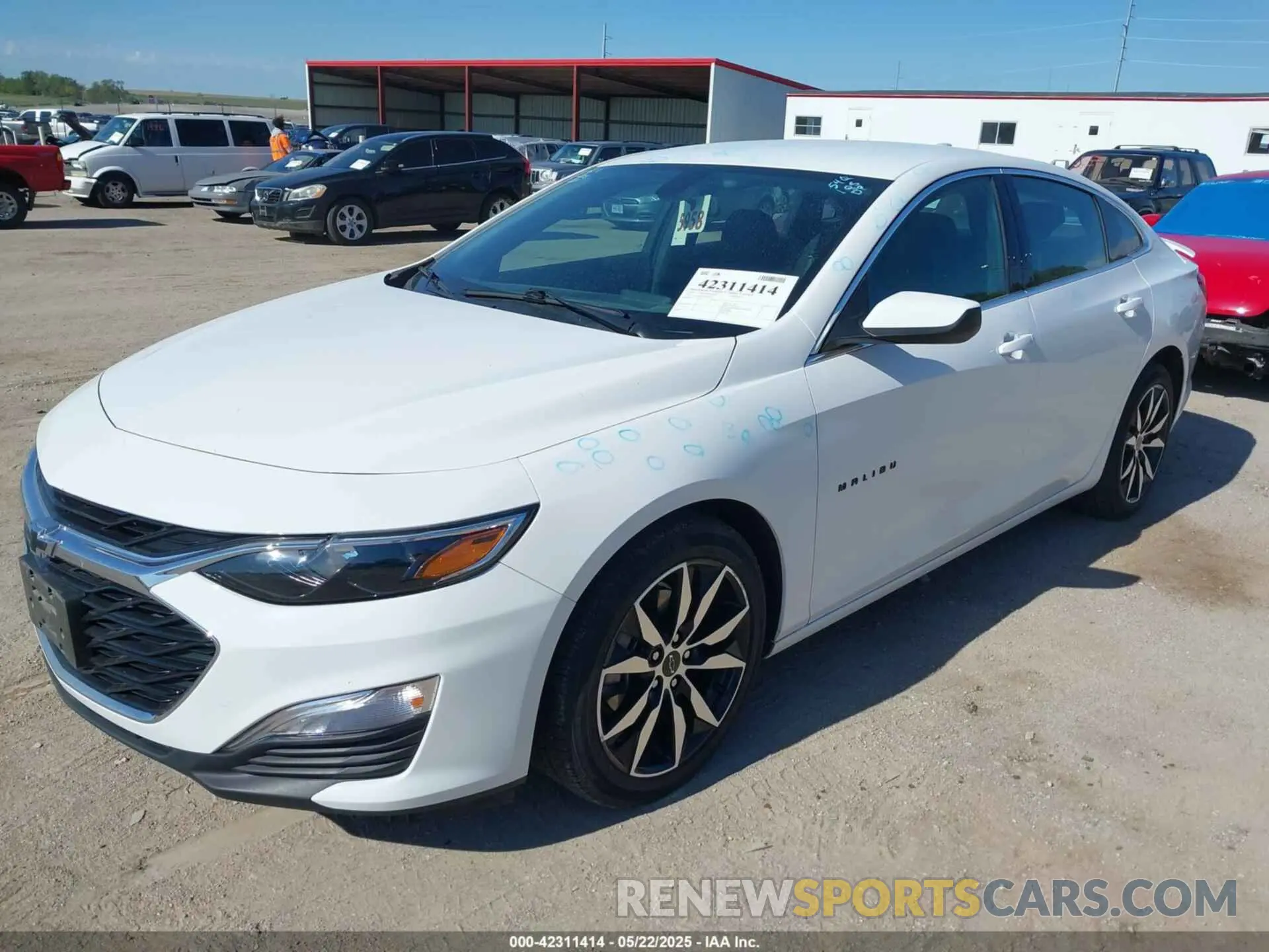 2 Photograph of a damaged car 1G1ZG5ST3LF134549 CHEVROLET MALIBU 2020
