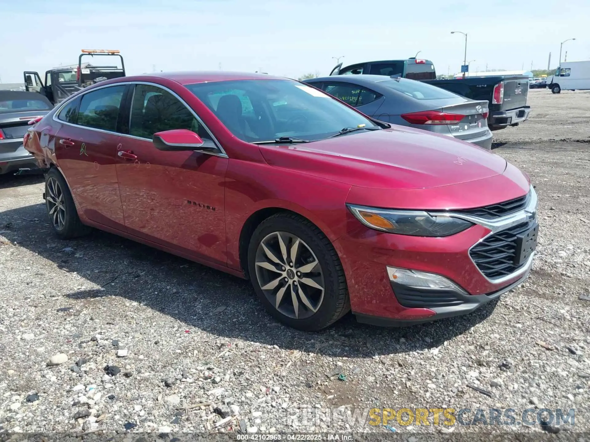 1 Photograph of a damaged car 1G1ZG5ST4LF087337 CHEVROLET MALIBU 2020